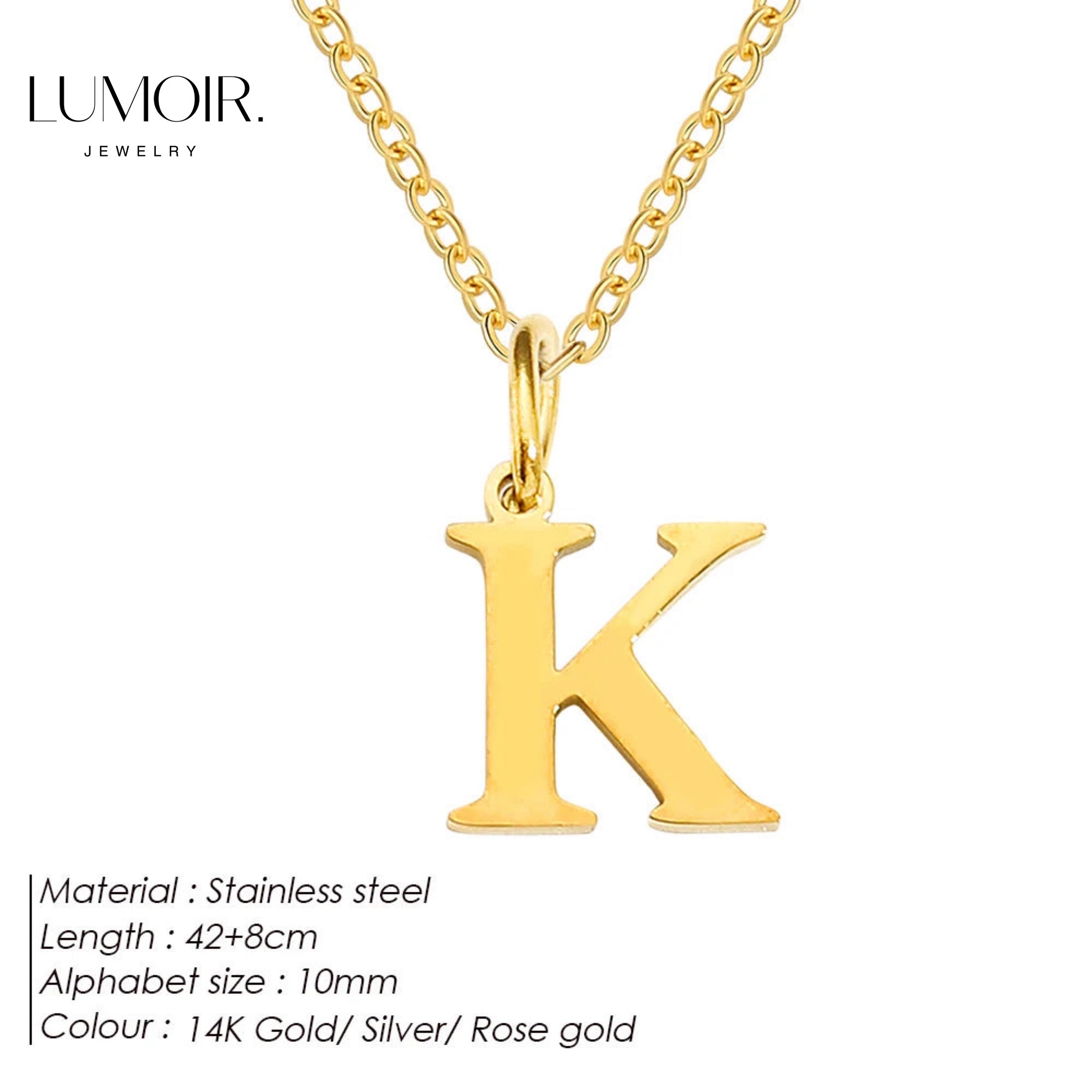 Collier personnalisé en acier inoxydable Lune