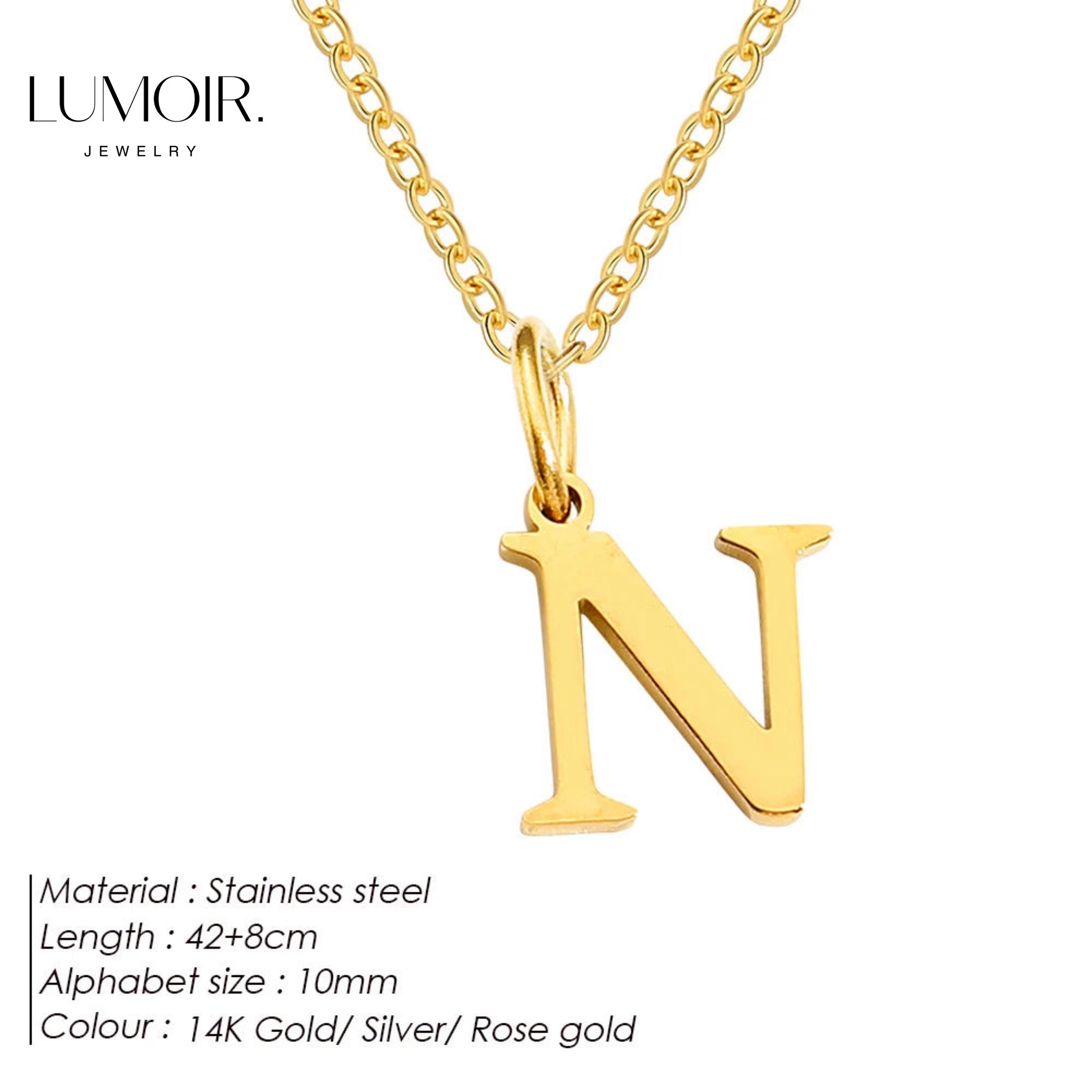 Collier personnalisé en acier inoxydable Lune
