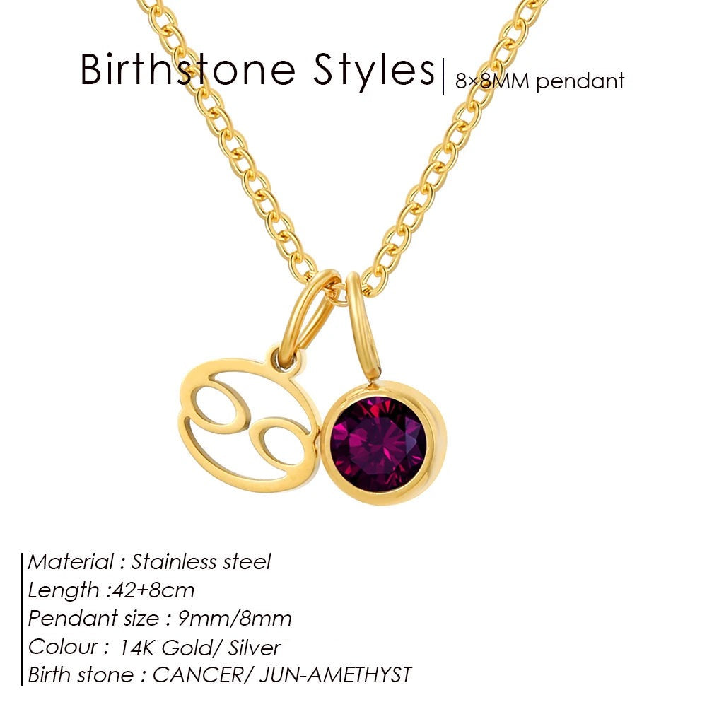 Collier pierre de naissance Rahel