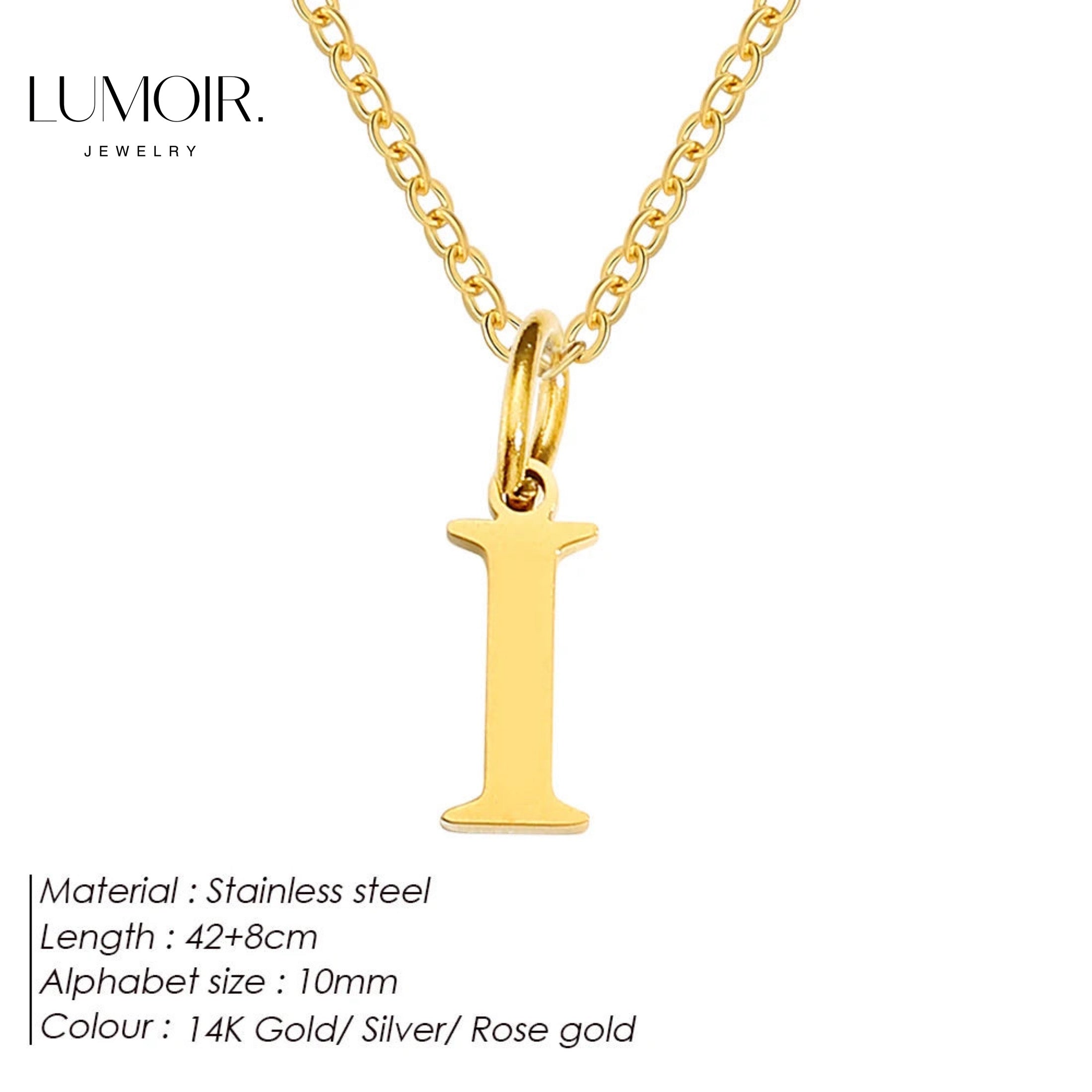Collier personnalisé en acier inoxydable Lune