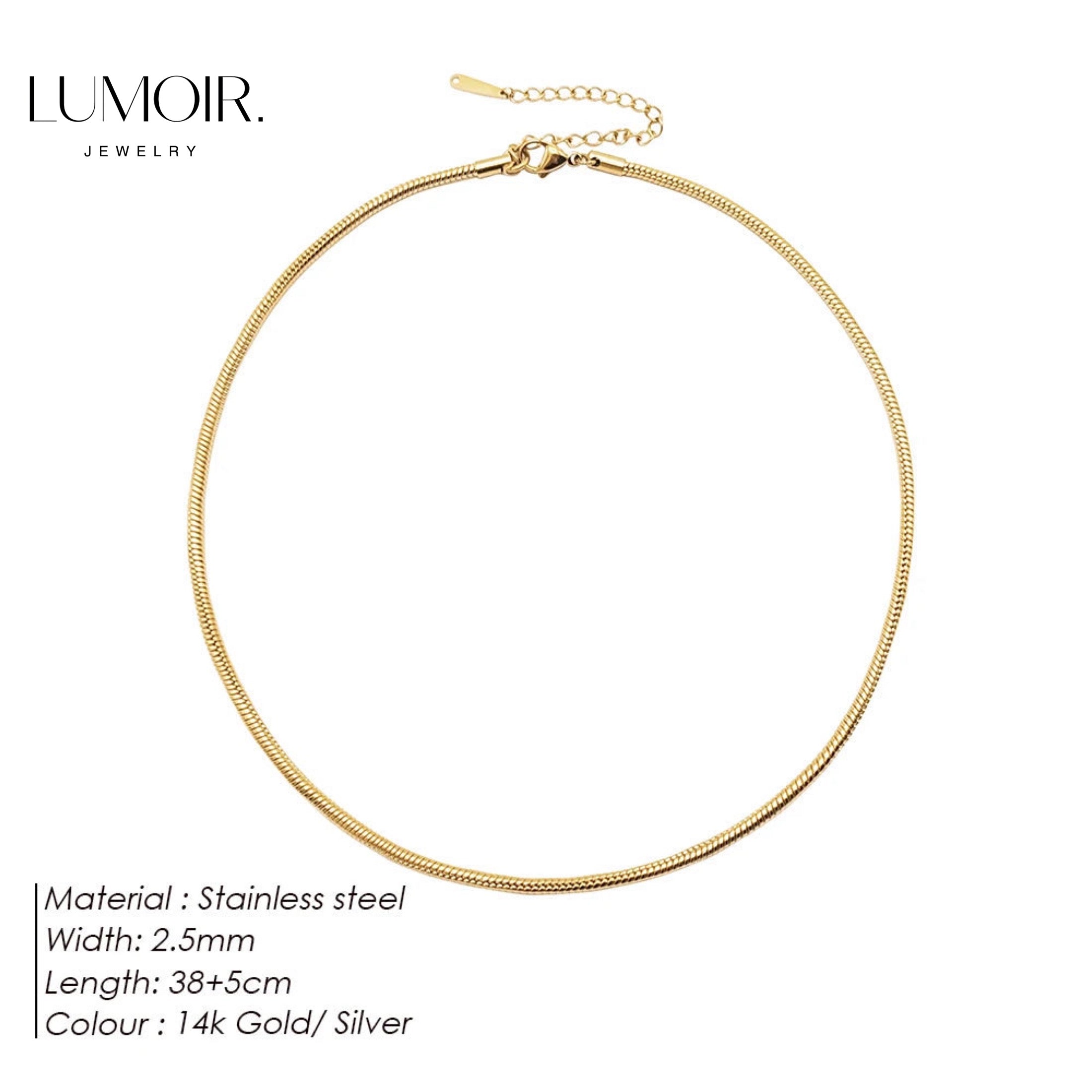 Collier en acier inoxydable Zen