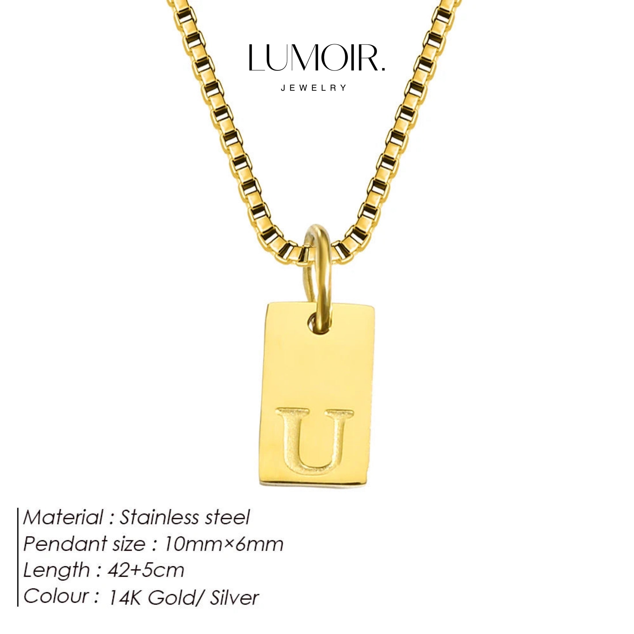 Collier personnalisé en acier inoxydable Luana