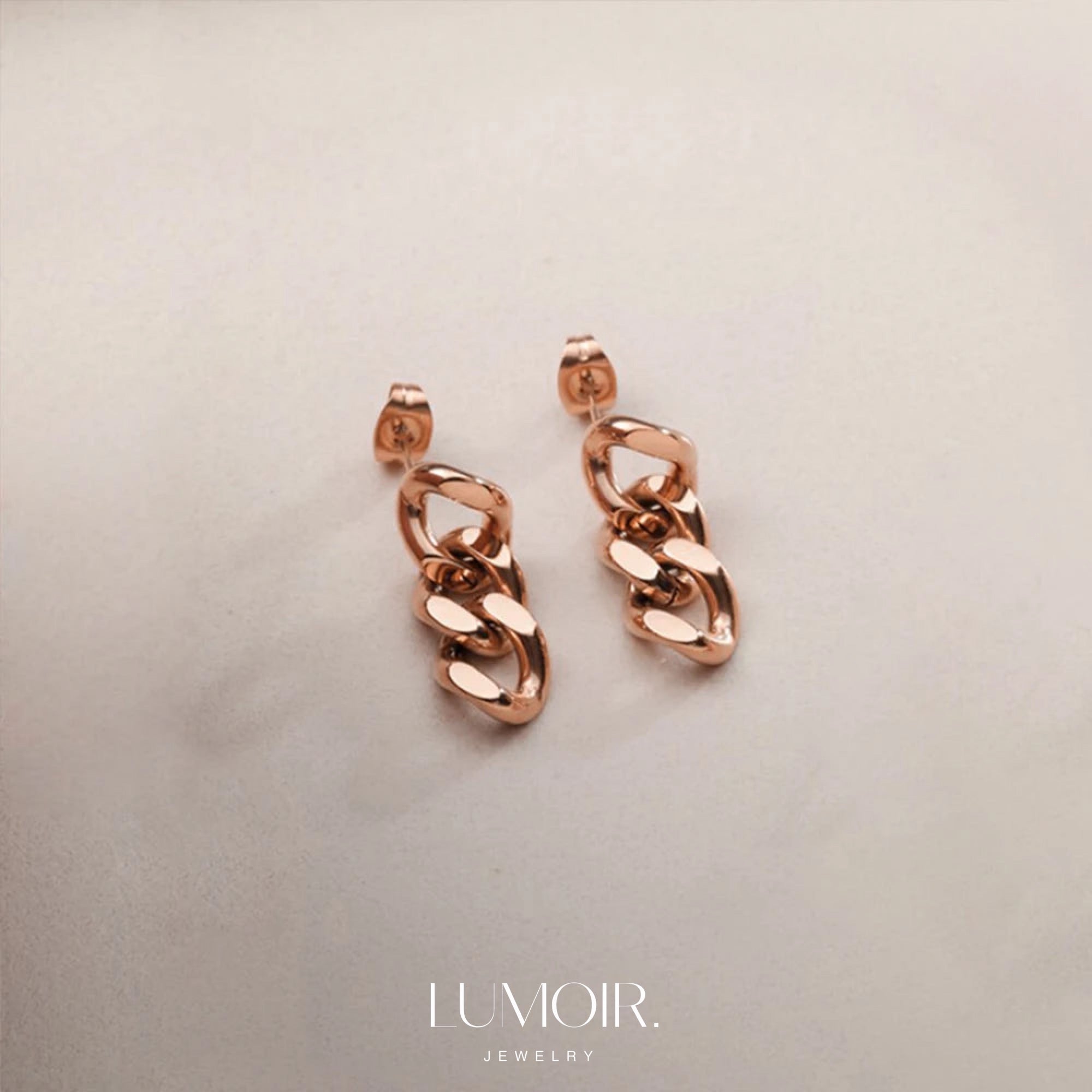 Boucles d'oreilles en acier inoxydable Jules