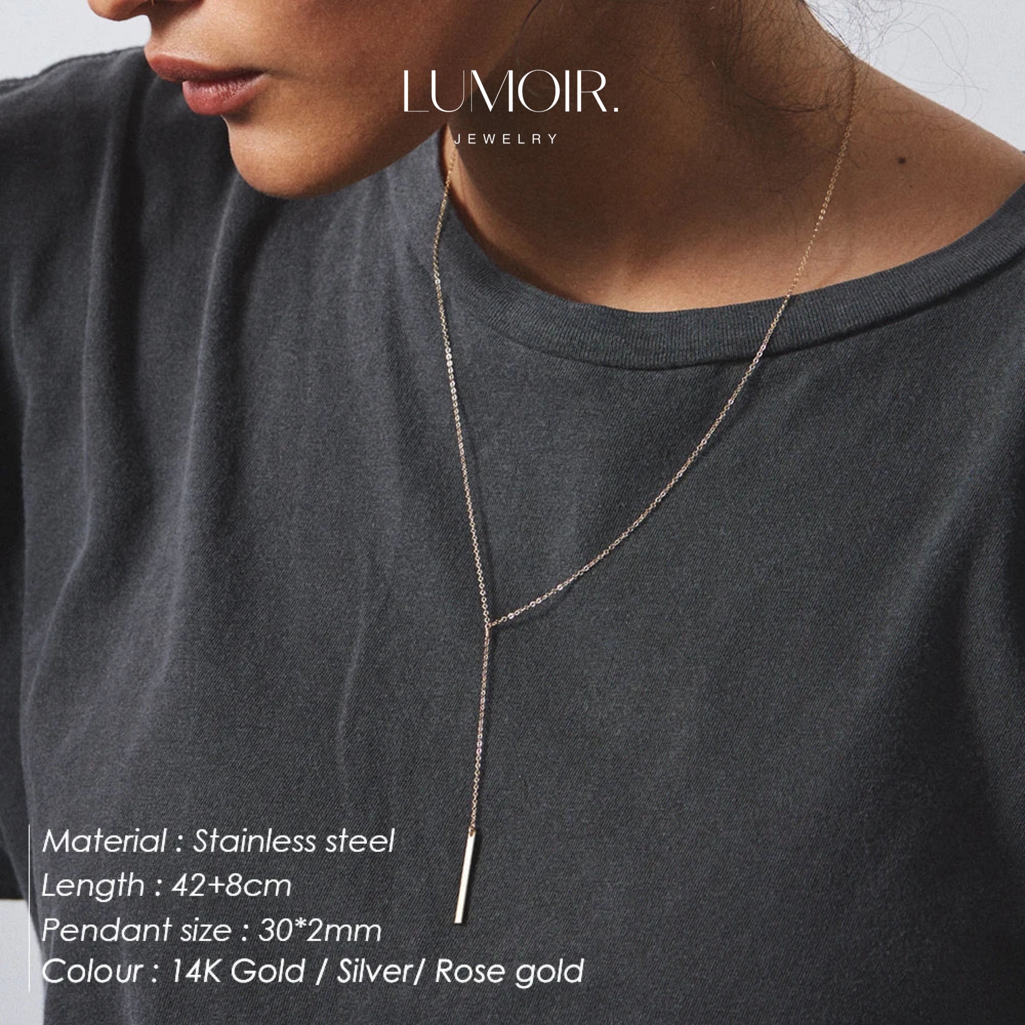 Collier personnalisé en acier inoxydable Sophie