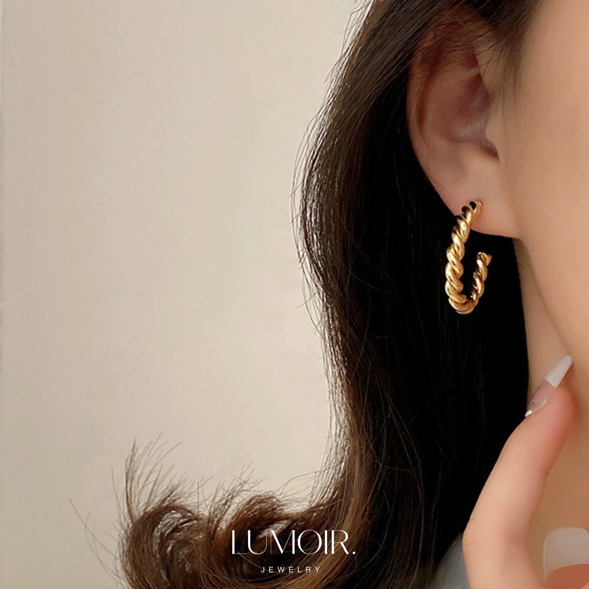 Boucles d'oreilles en acier inoxydable Elya