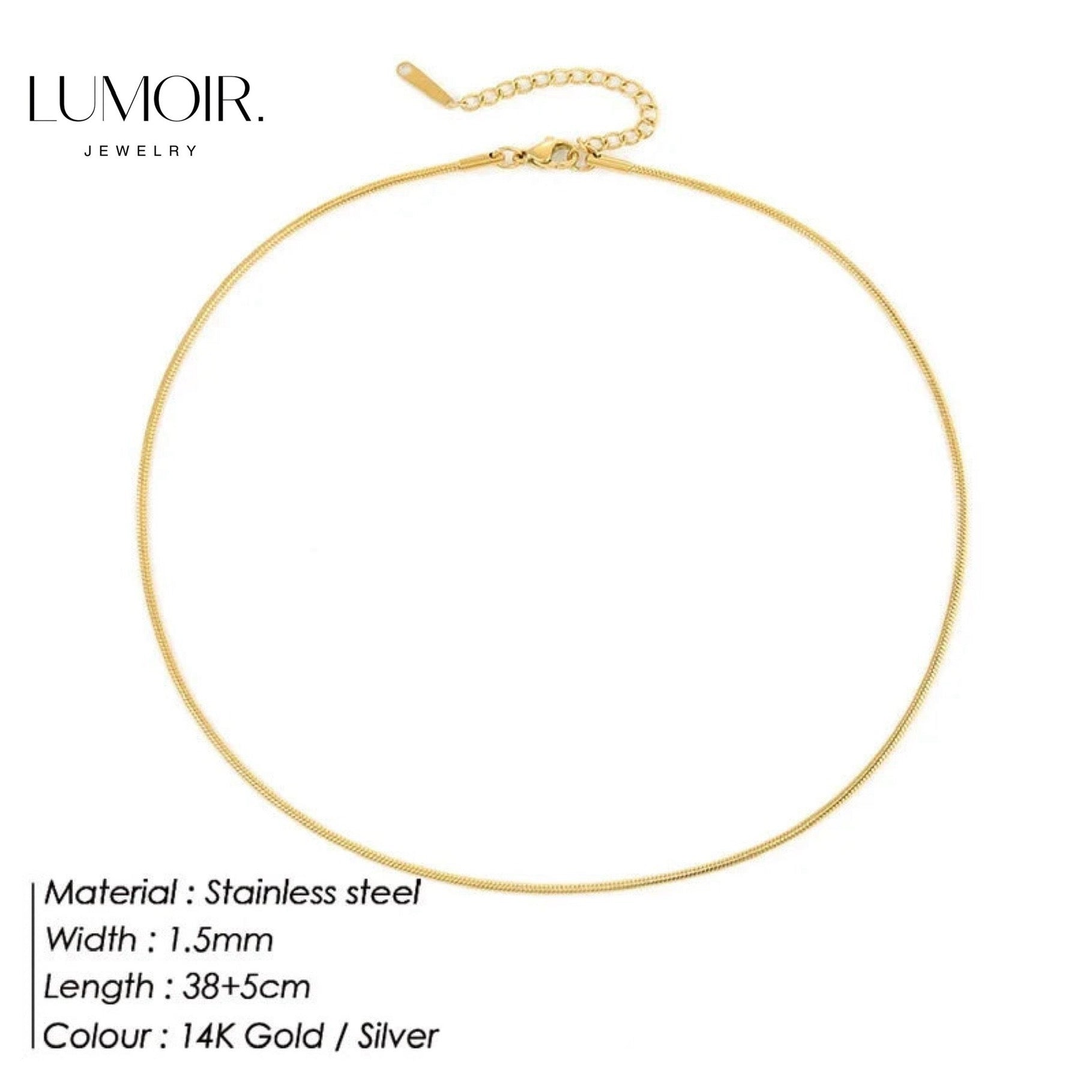 Collier en acier inoxydable Zen