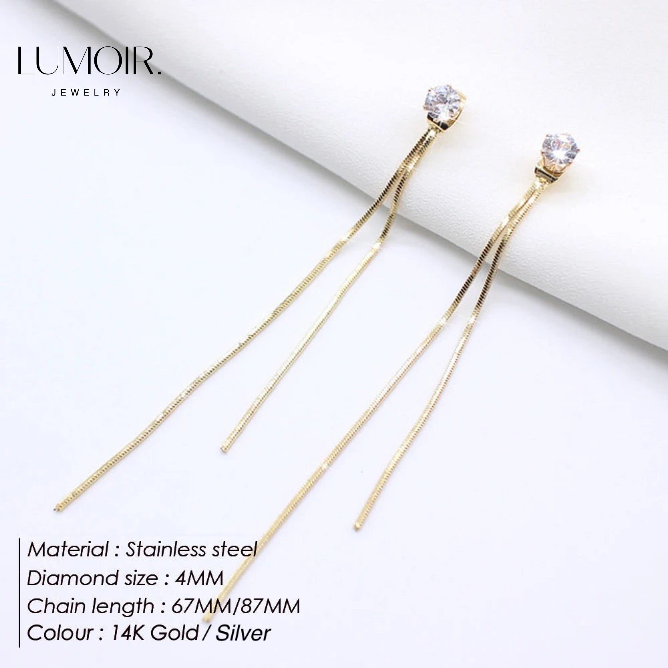 Boucles d'oreilles en pierre précieuse Azura