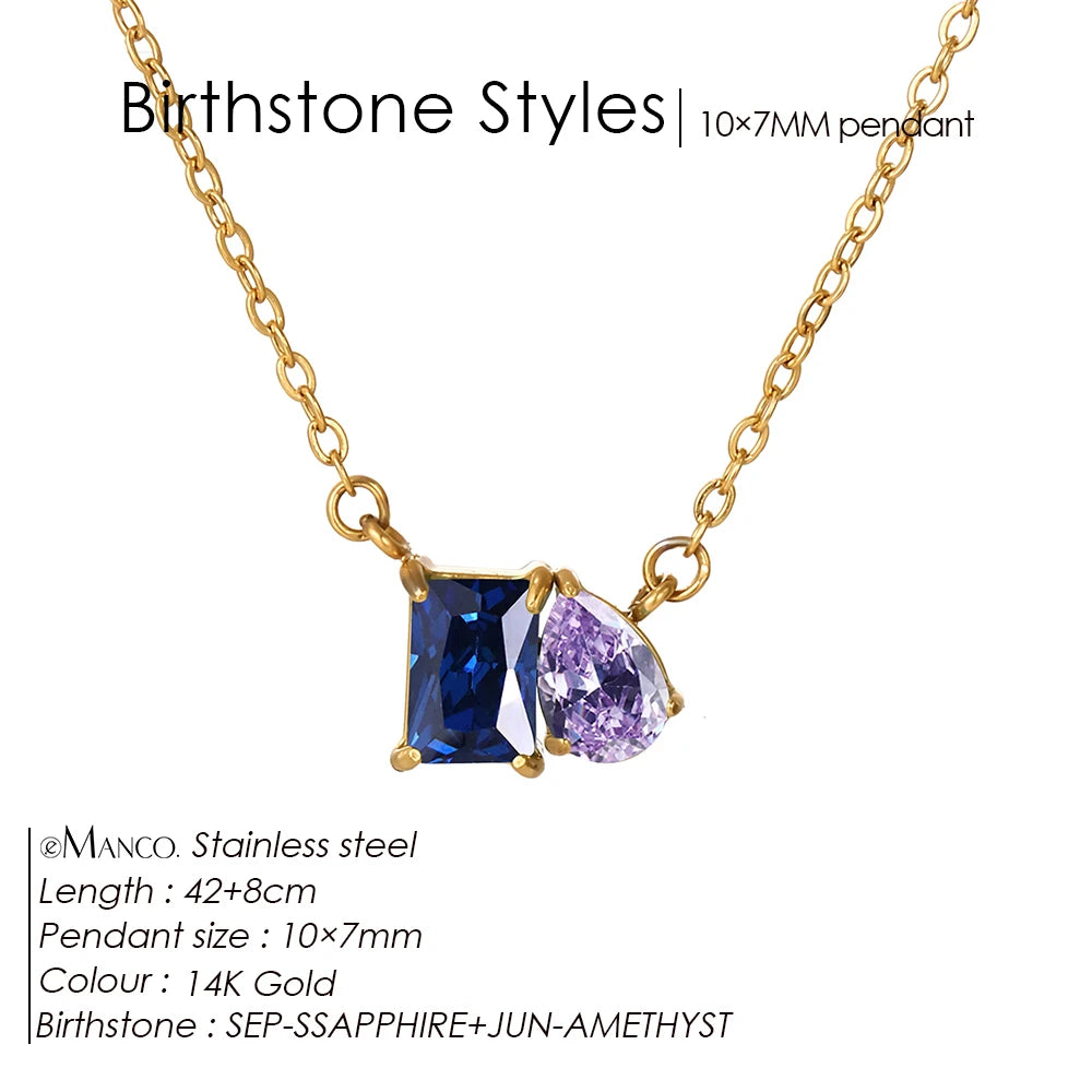 Collier pierre de naissance Saphira