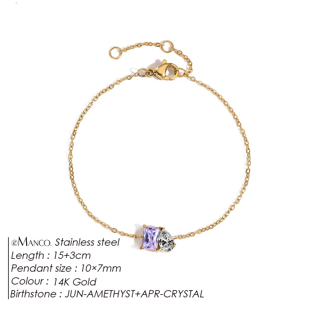 Bracelet pierre de naissance Mina
