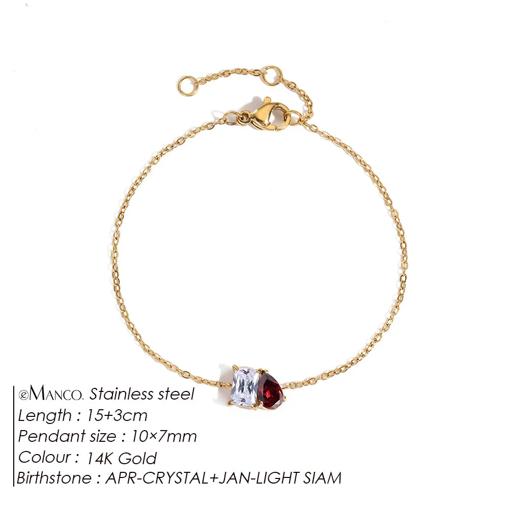 Bracelet pierre de naissance Mina