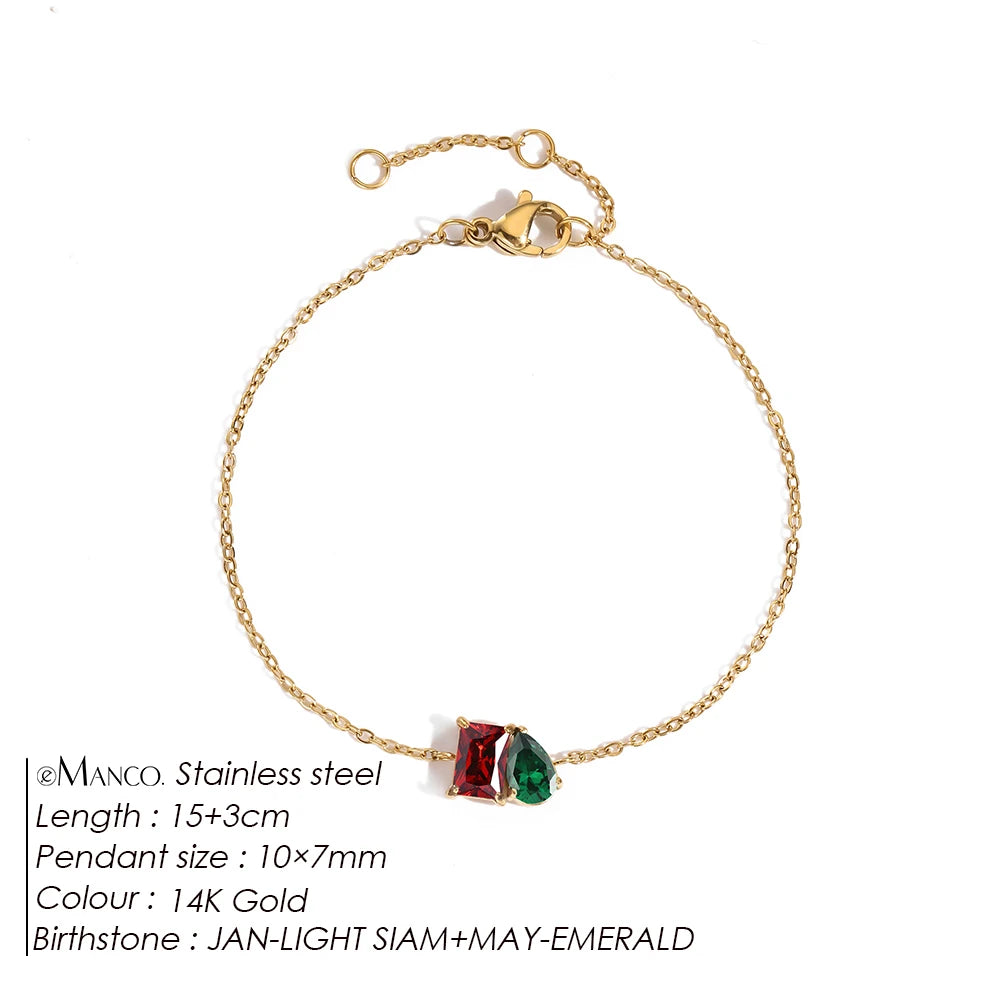 Bracelet pierre de naissance Mina