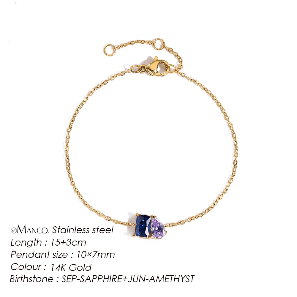 Bracelet pierre de naissance Mina