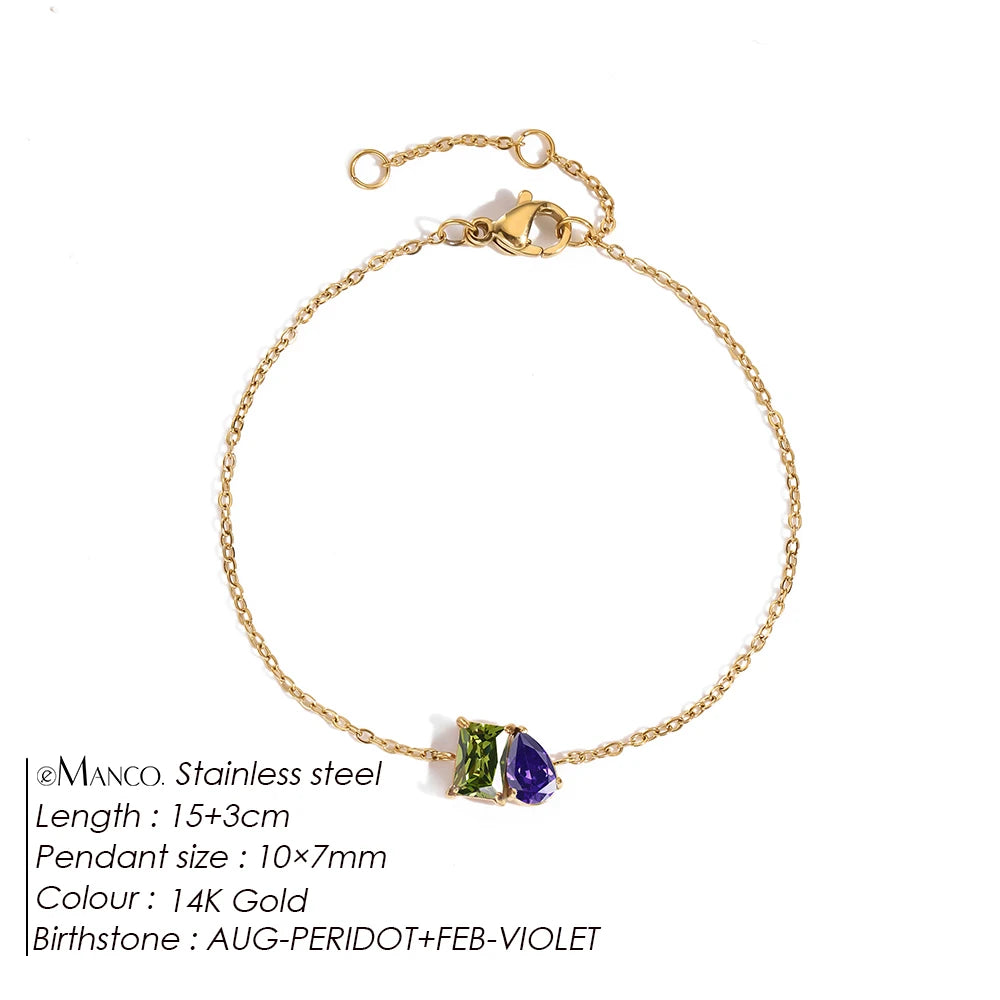 Bracelet pierre de naissance Mina