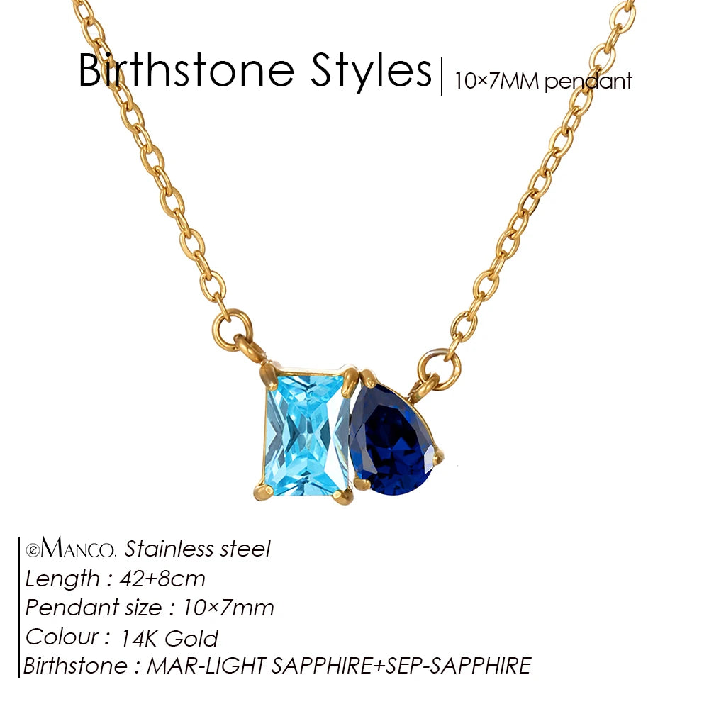 Collier pierre de naissance Saphira