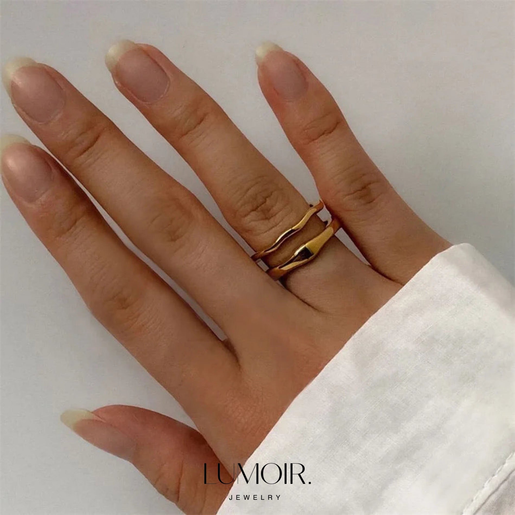 Anello in acciaio inox Inès