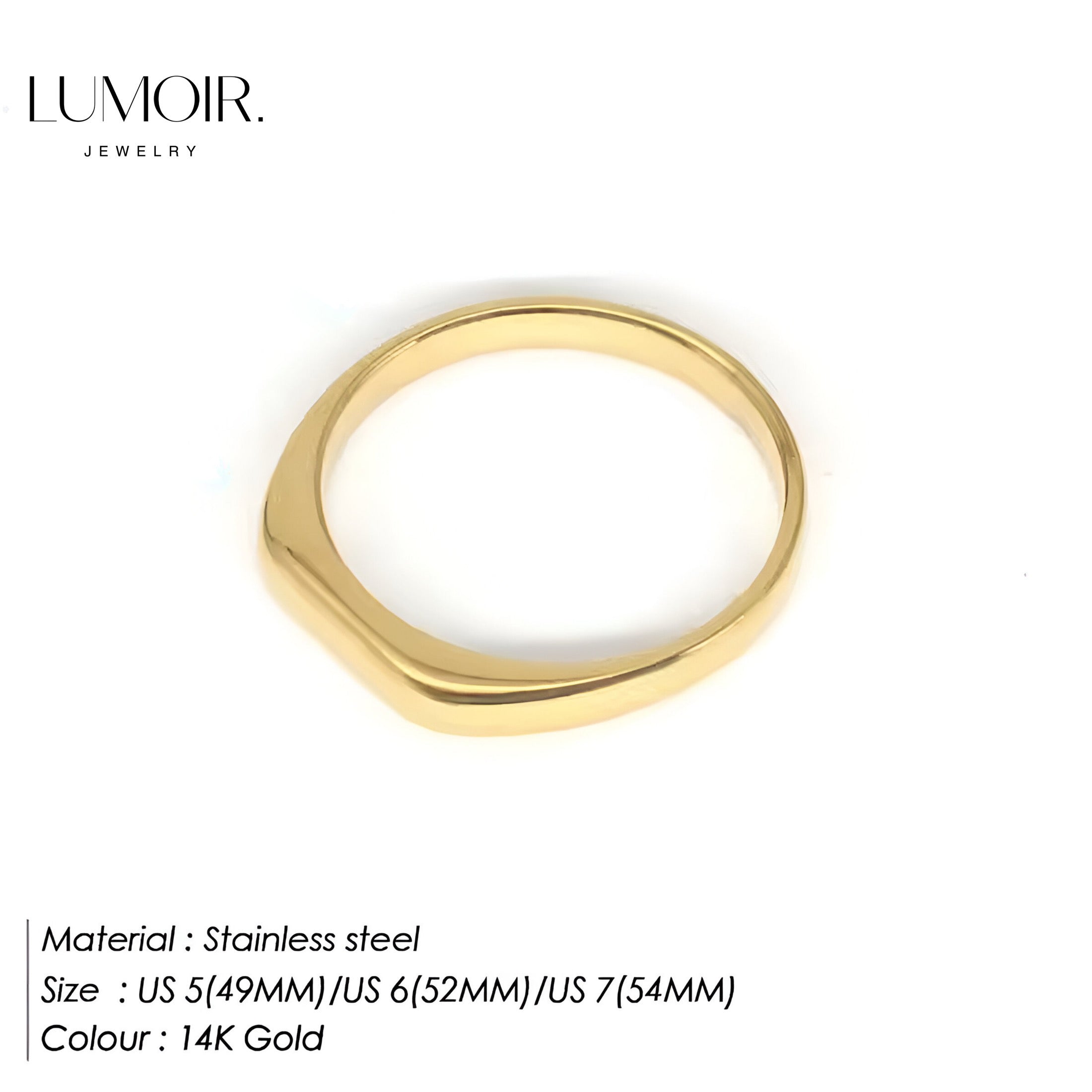 Anello in acciaio inox Sunny