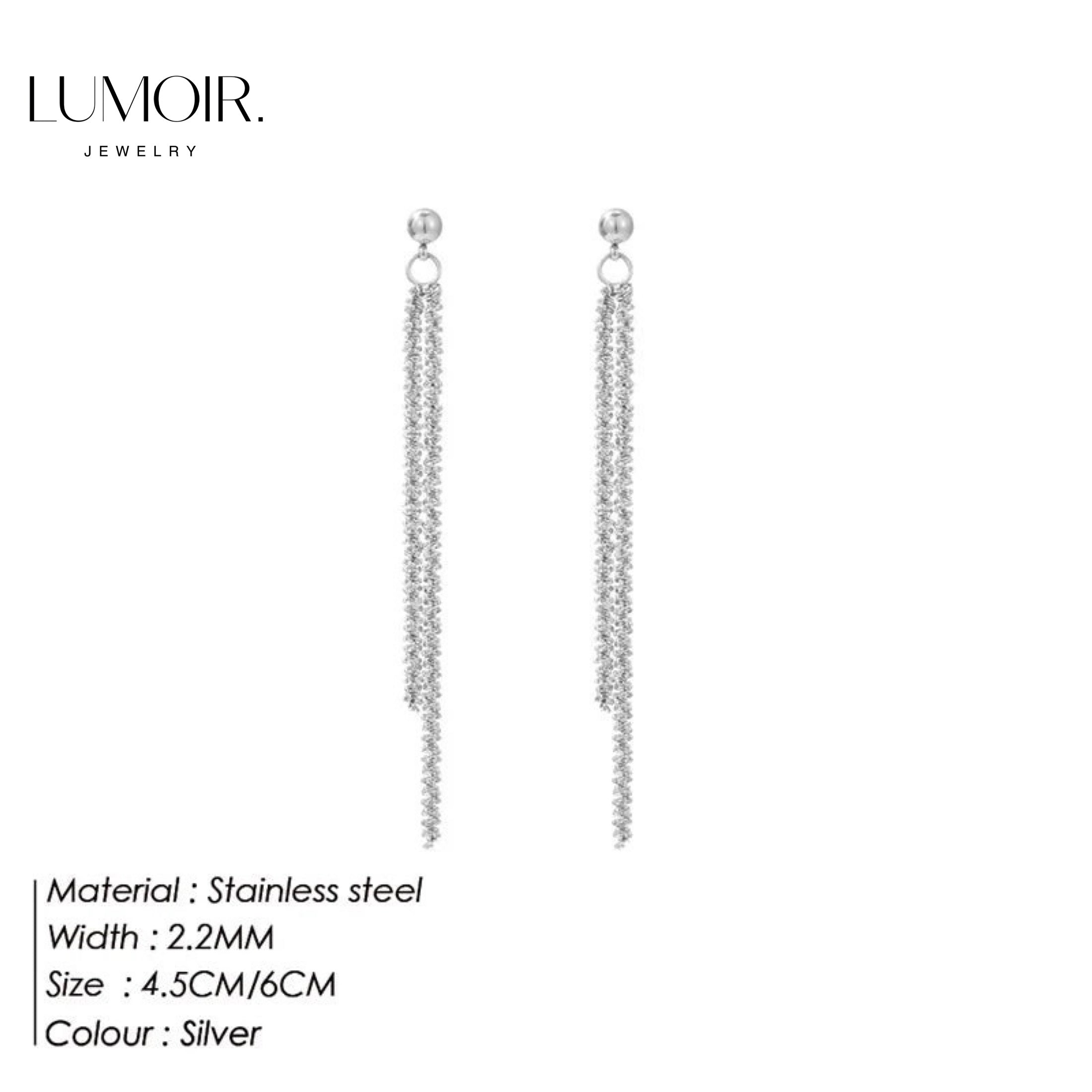 Orecchini in acciaio inox Louisa