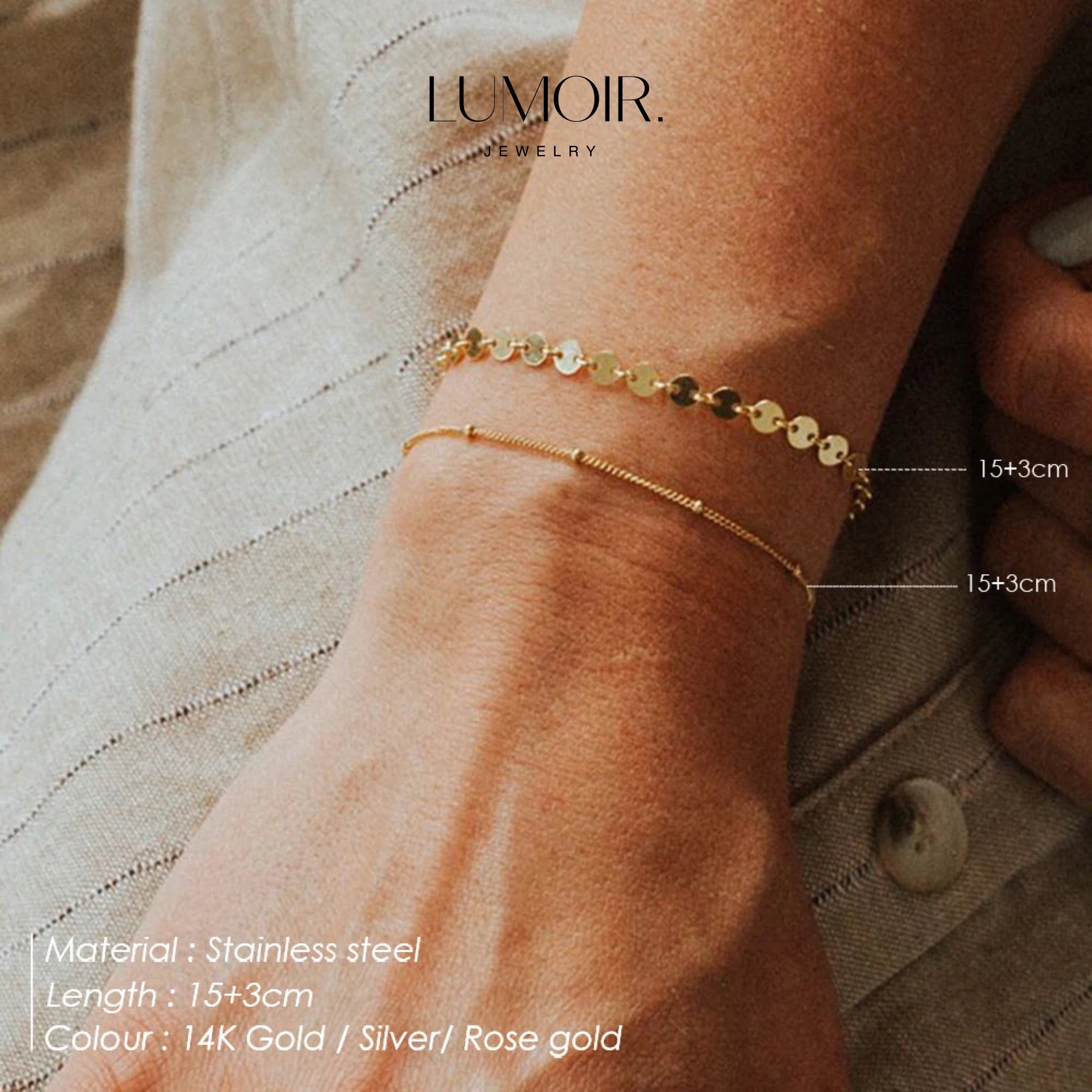 Bracciale in acciaio inossidabile Noela