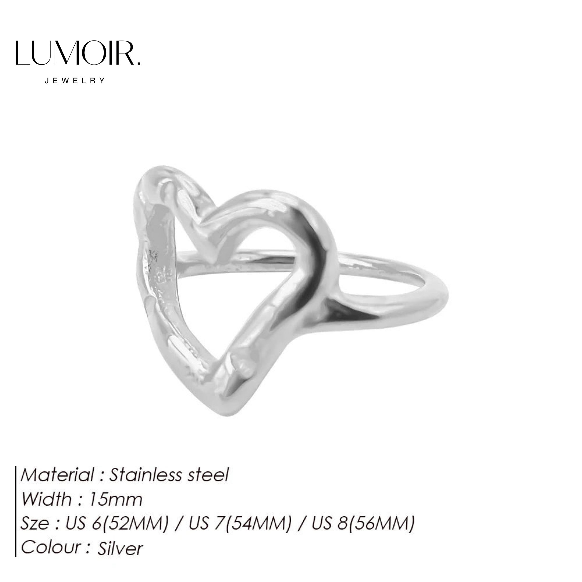 Anello in acciaio inox Xenia