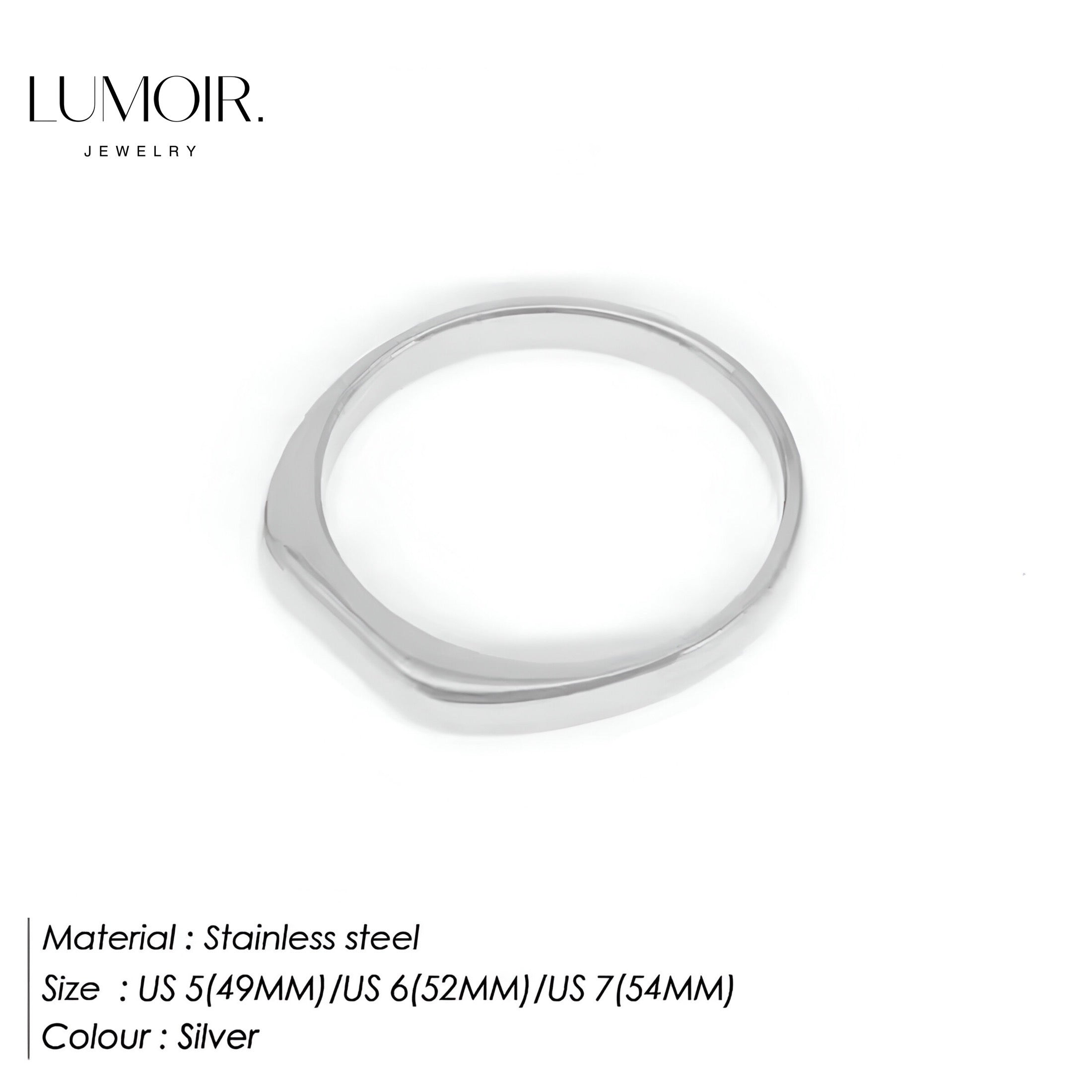 Anello in acciaio inox Sunny