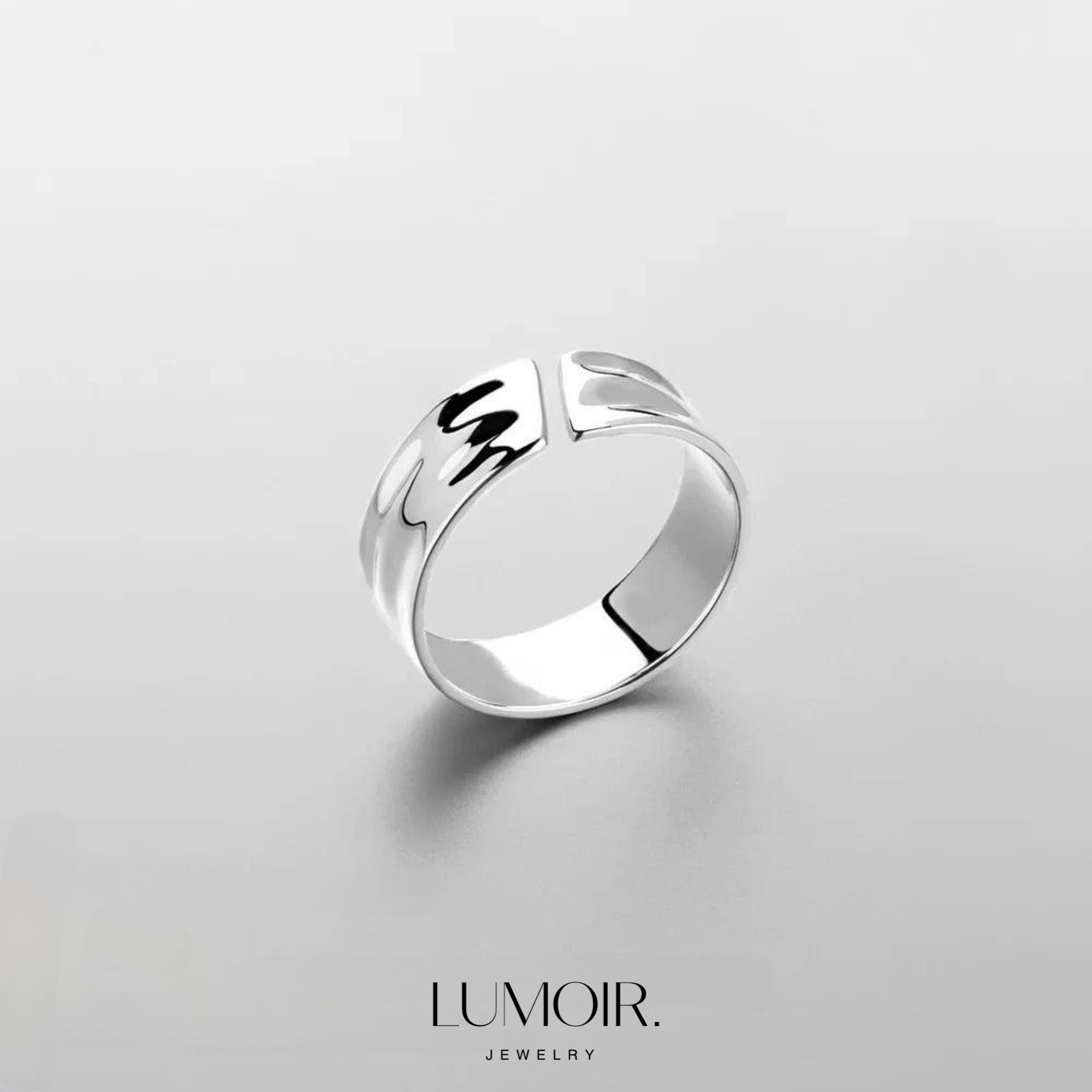 Anello in acciaio inox Cenere