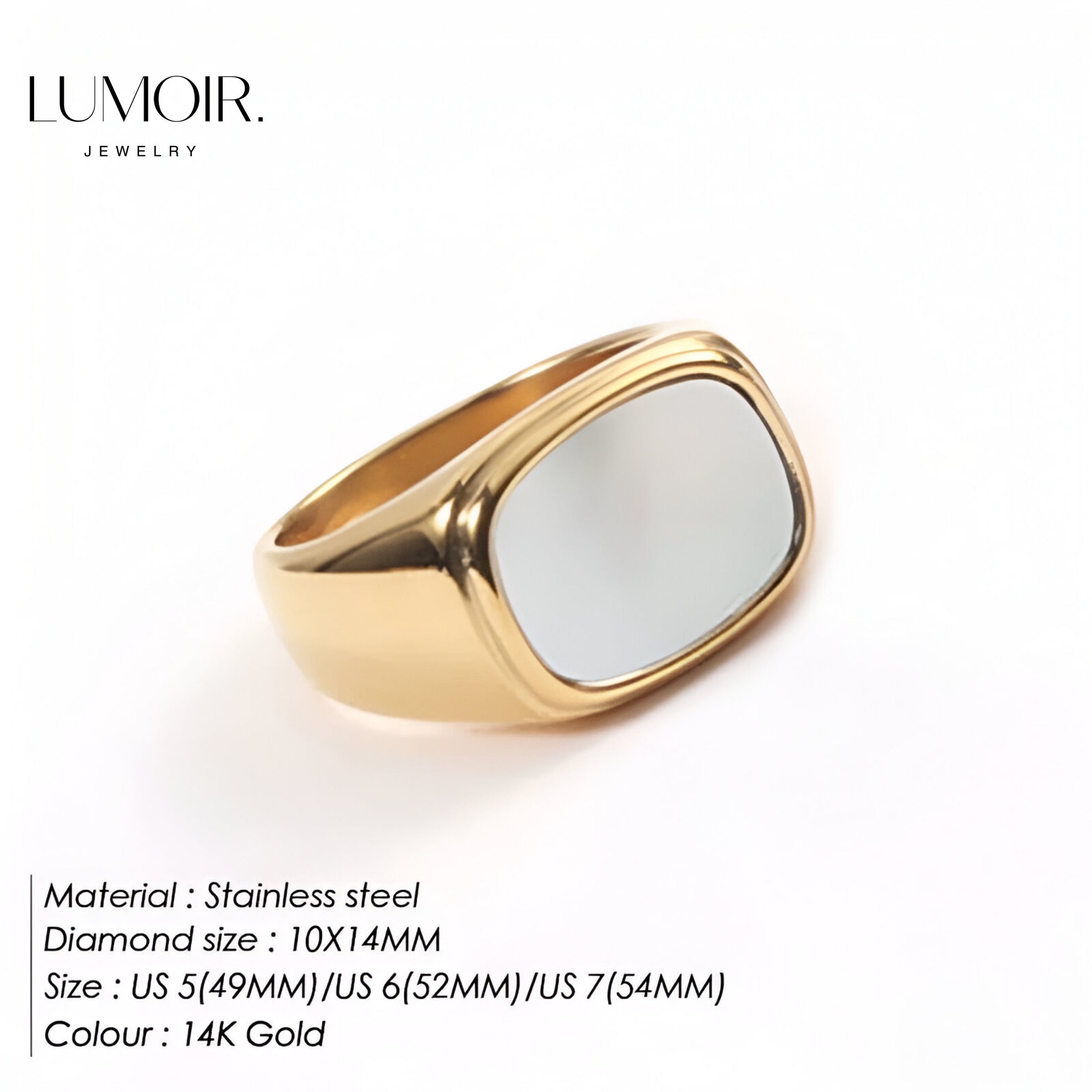 Anello in acciaio inox Serena