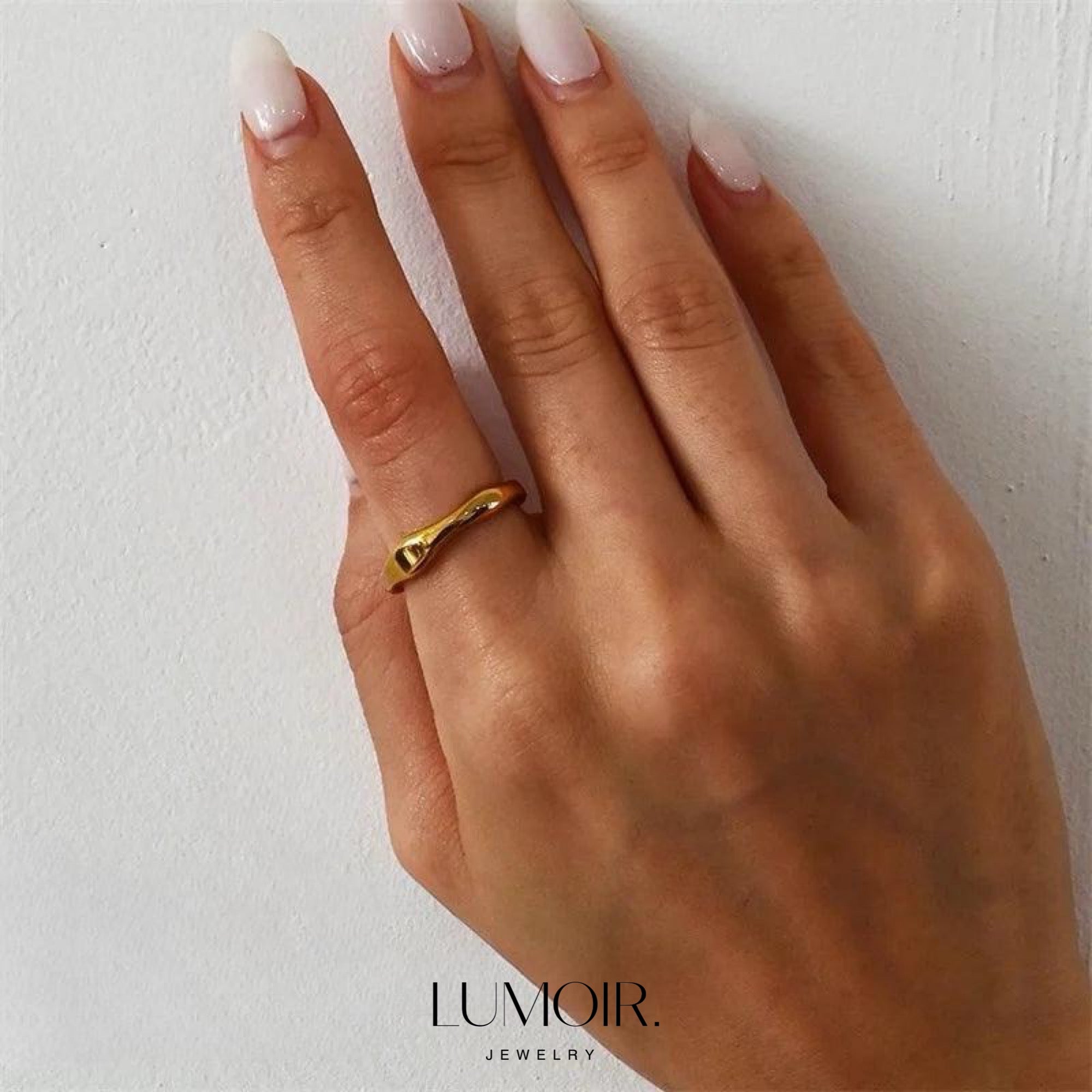 Anello in acciaio inox Inès