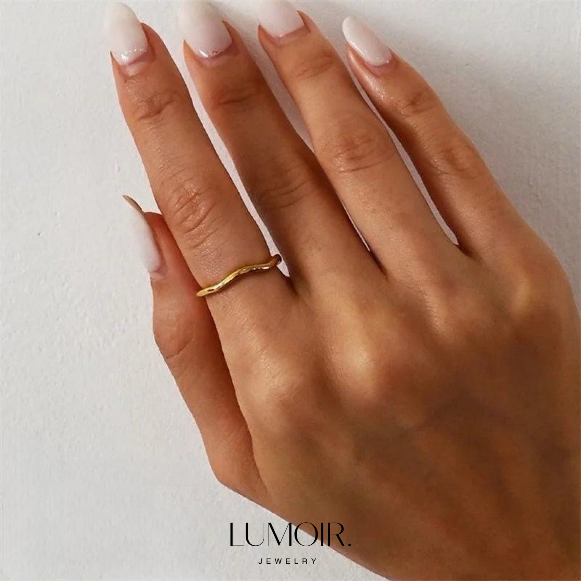 Anello in acciaio inox Inès