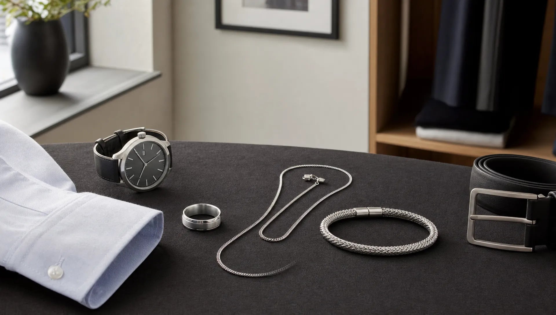 Silberschmuck für Herren dezent und modern tragen