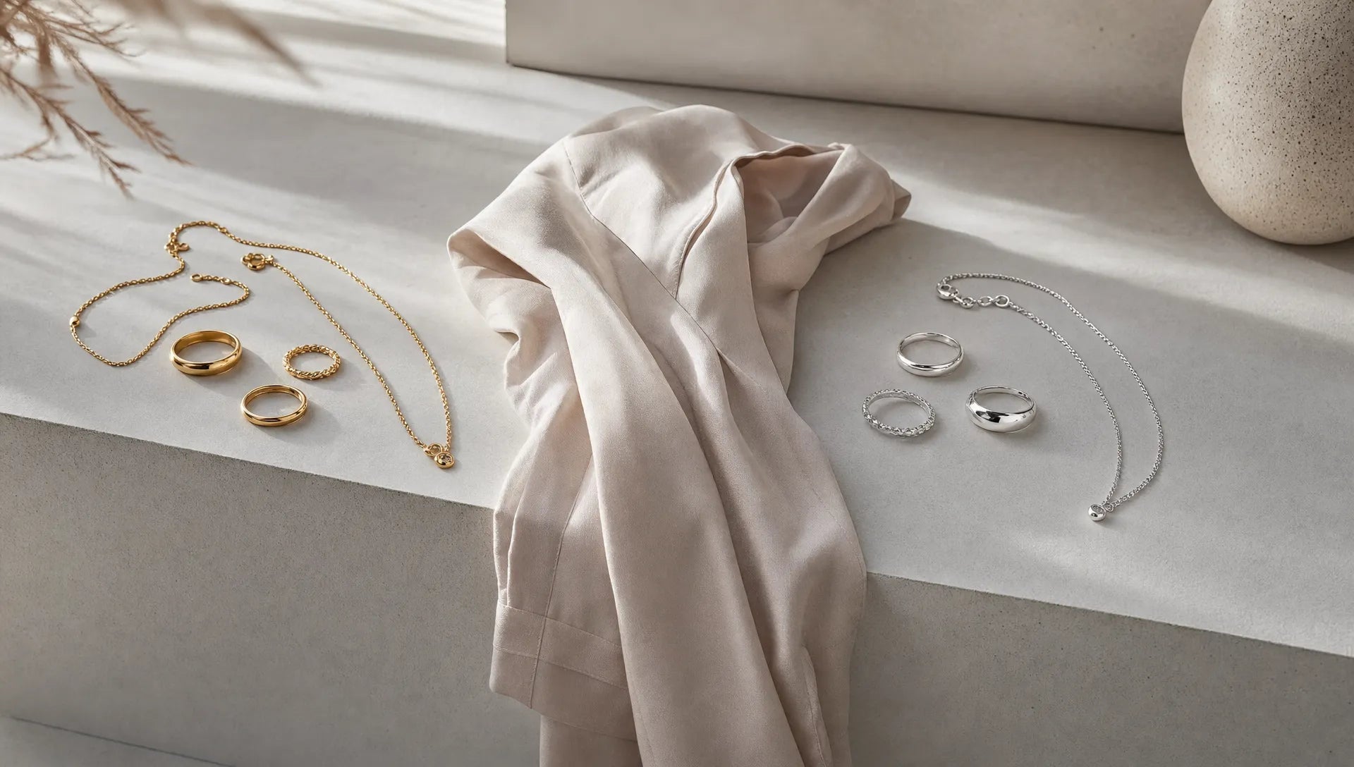 Gold und Silber kombinieren ohne Stilbruch