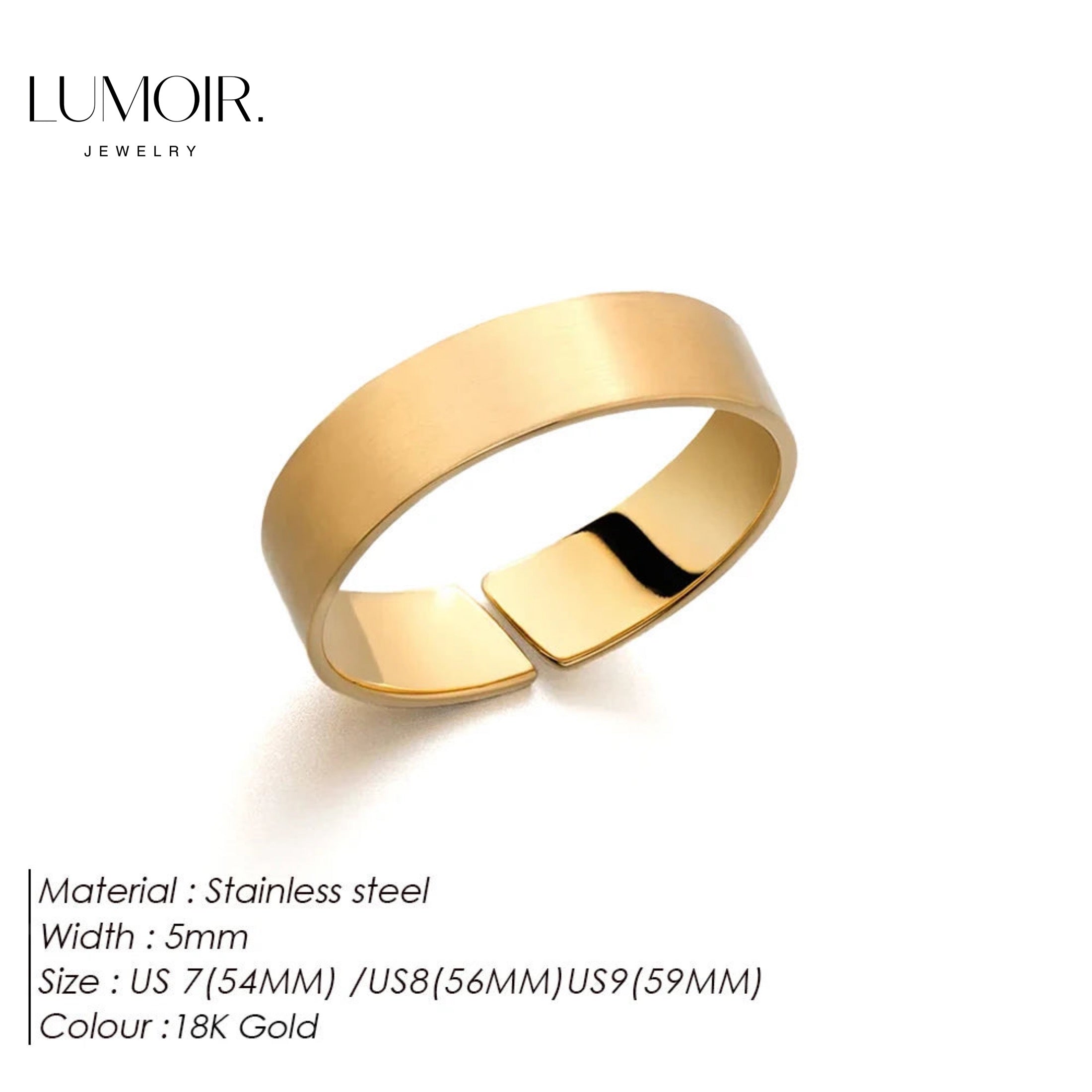 Edelstahl Ring Marino
