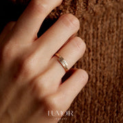 Personalisierter Edelstahl Ring Céline