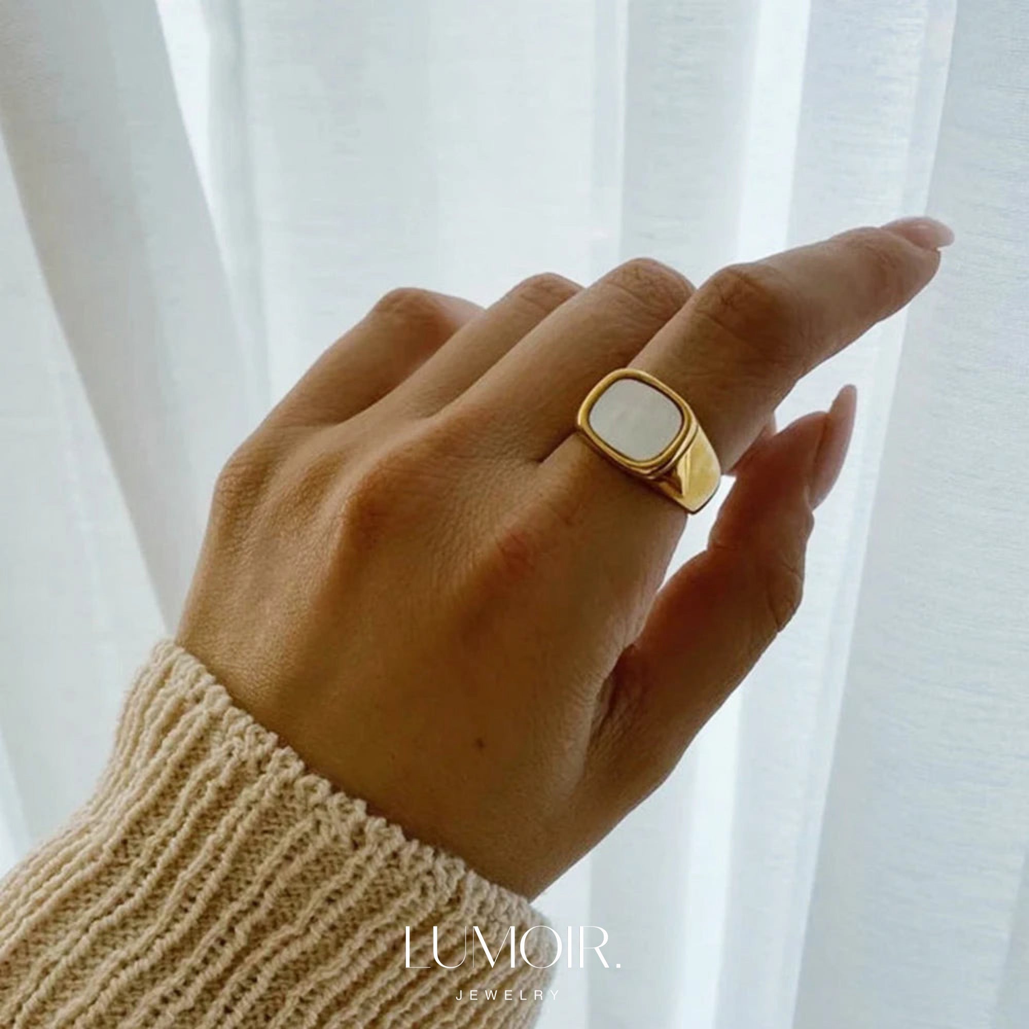 Edelstahl Ring Serena