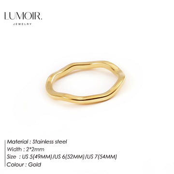 Edelstahl Ring Inès