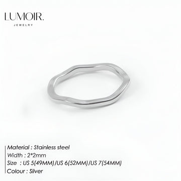 Edelstahl Ring Inès