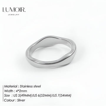 Edelstahl Ring Inès