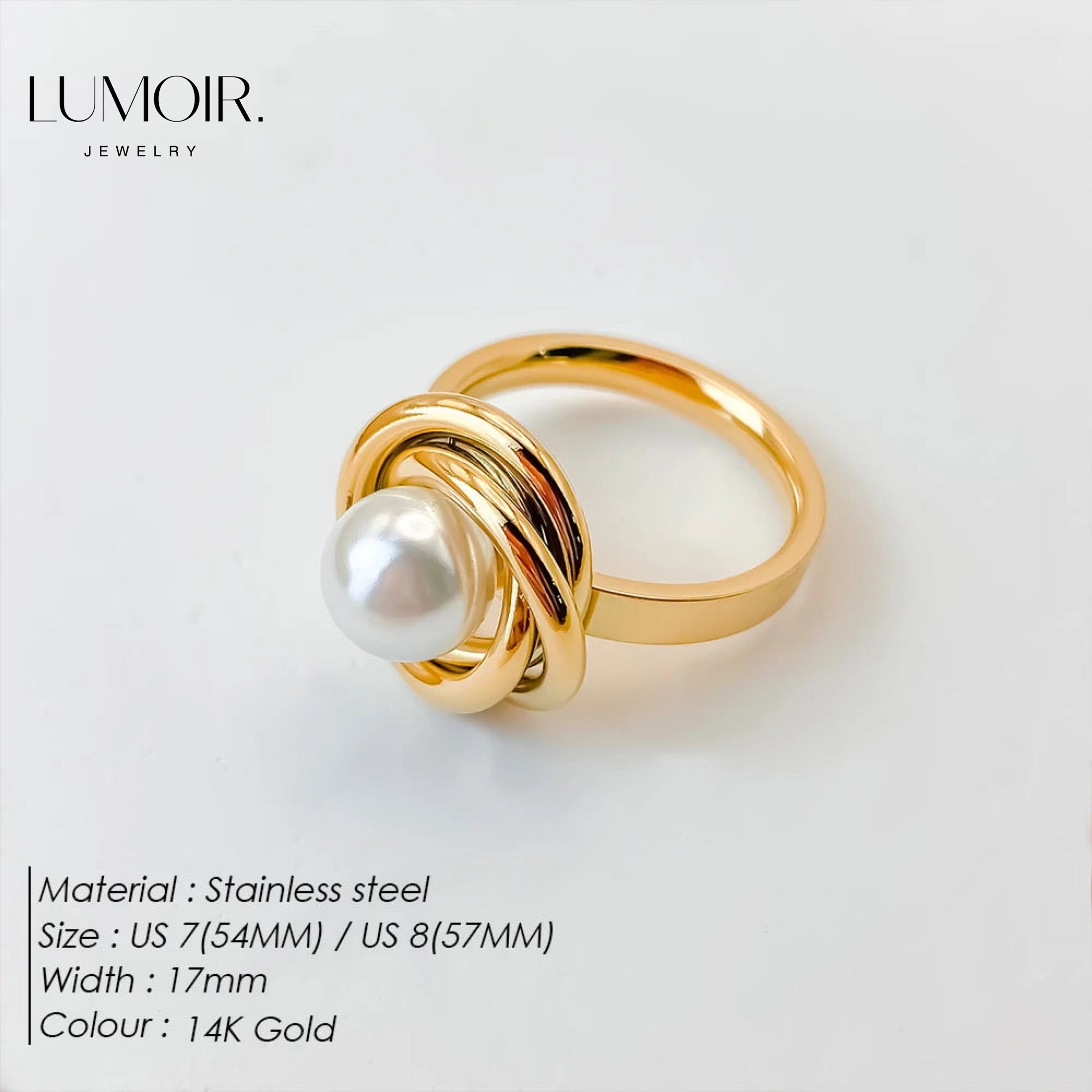 Perlen Ring Menora