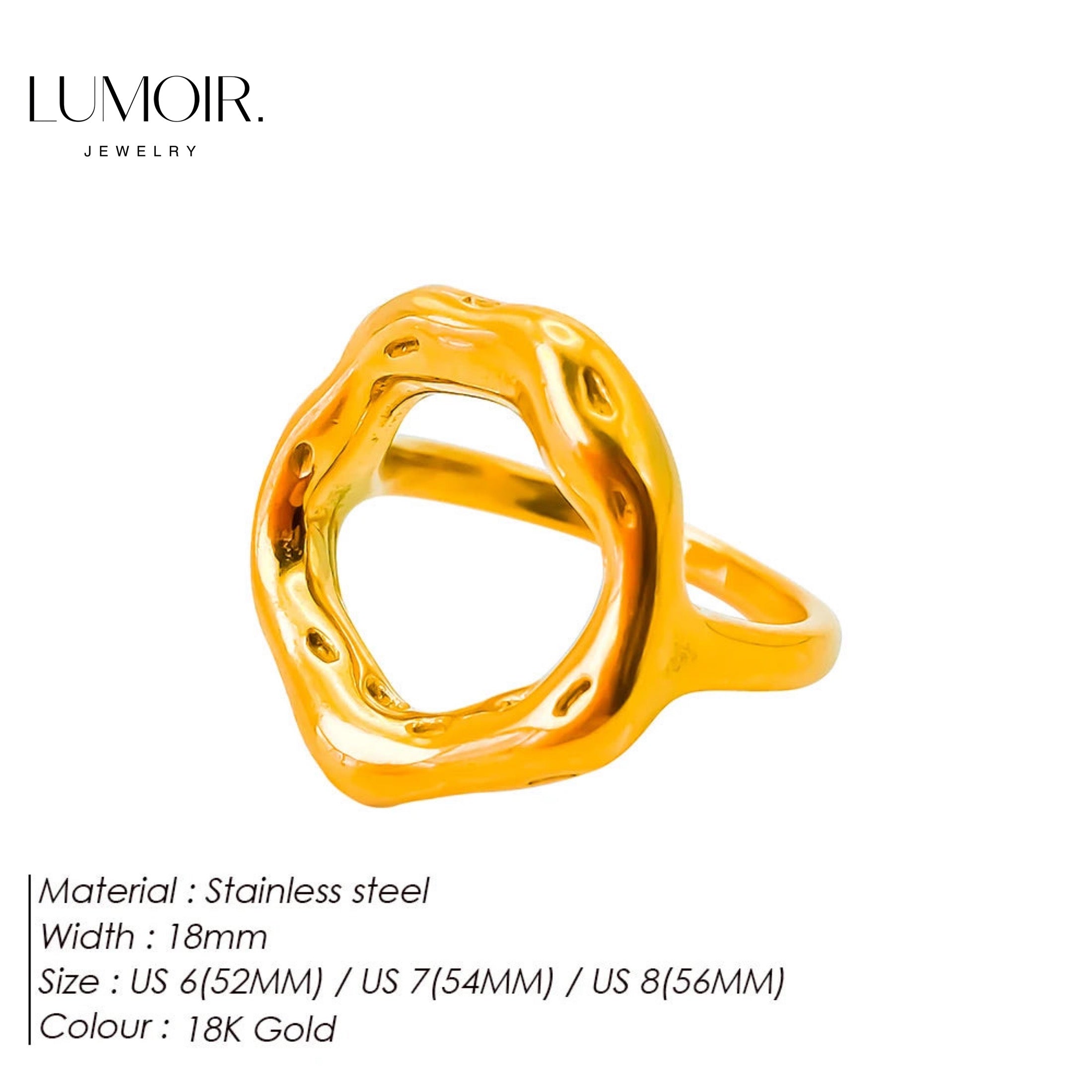 Edelstahl Ring Xenia