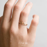 Personalisierter Edelstahl Ring Céline