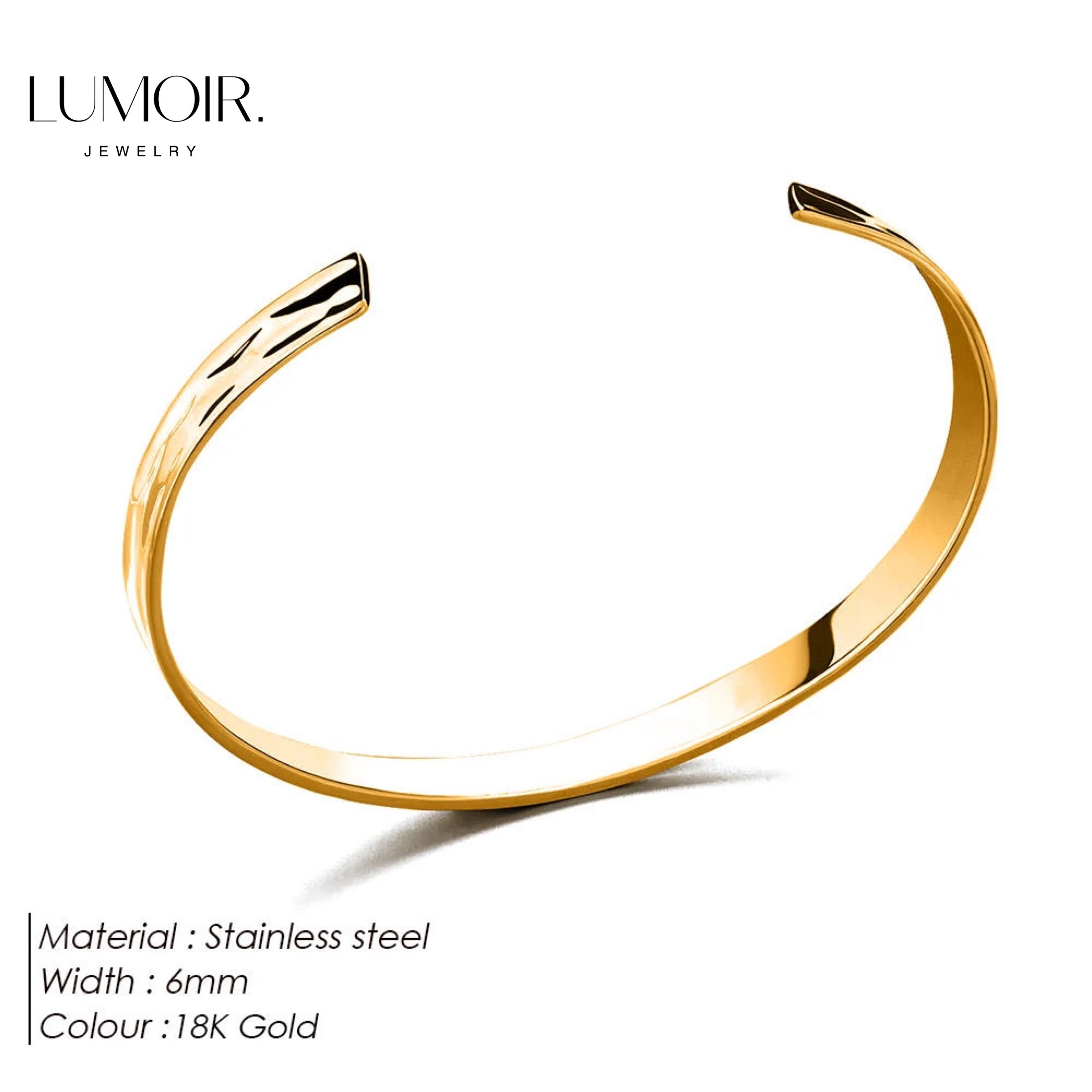 Stainless steel bangle Zeus