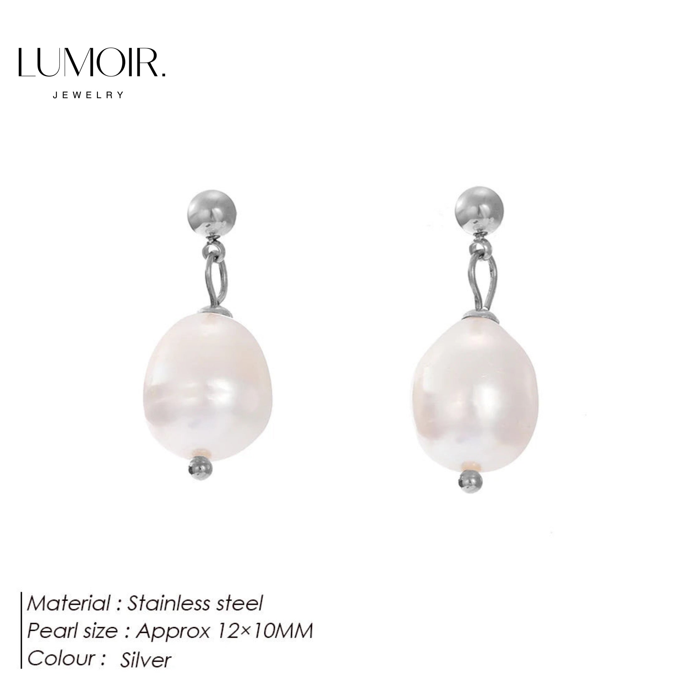 Pearl earrings Oleni