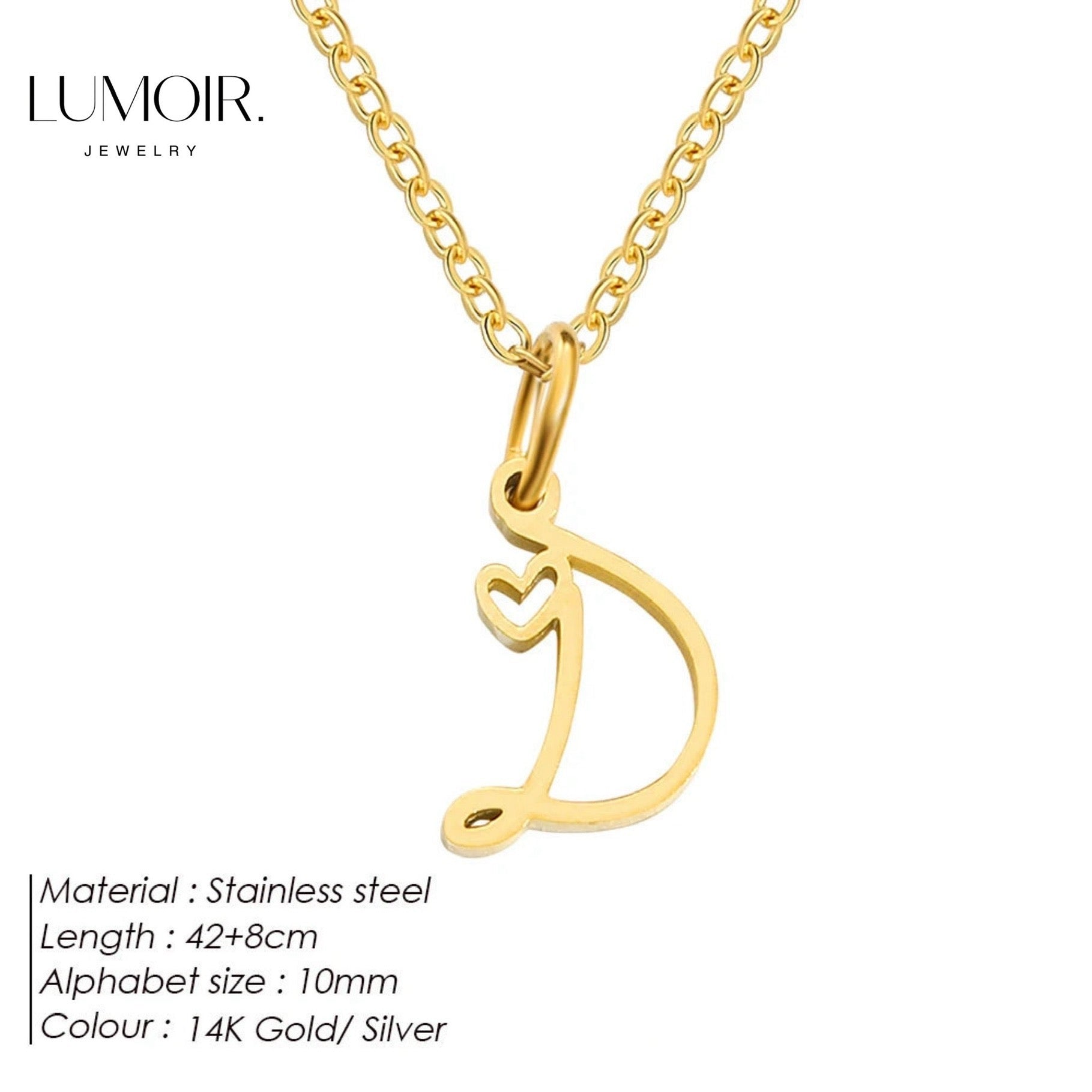 Personalized stainless steel necklace Venice