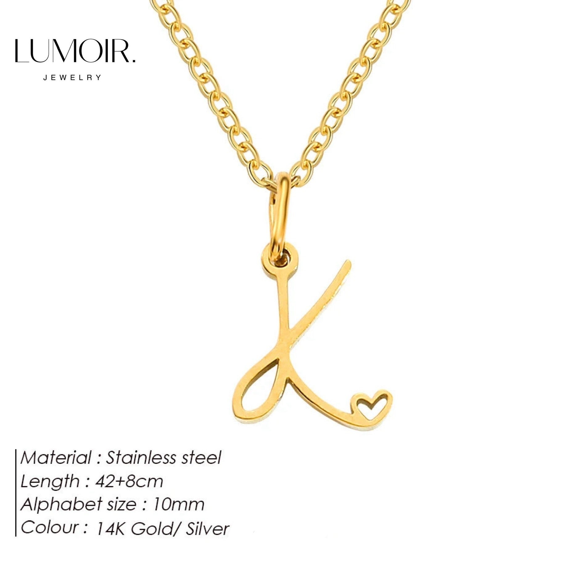 Personalized stainless steel necklace Venice