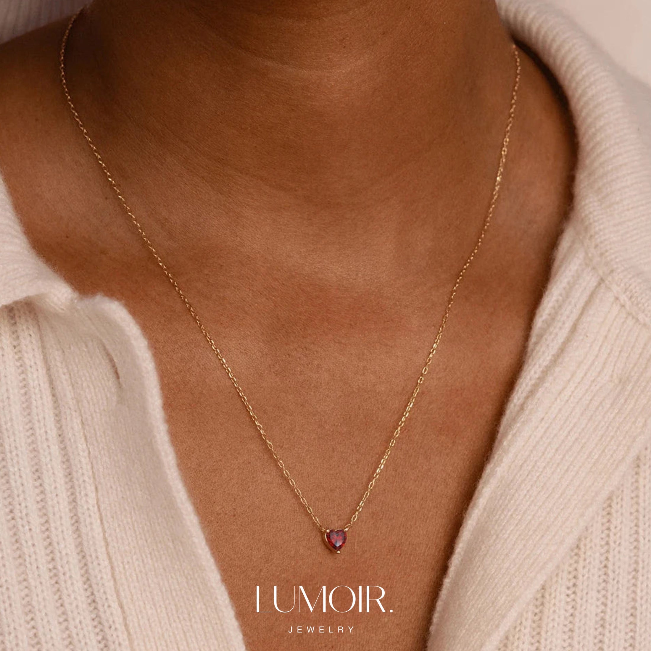 Selena birthstone necklace