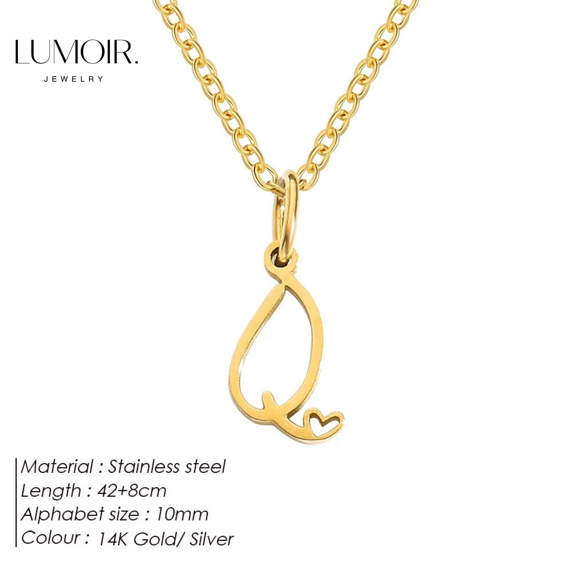 Personalized stainless steel necklace Venice