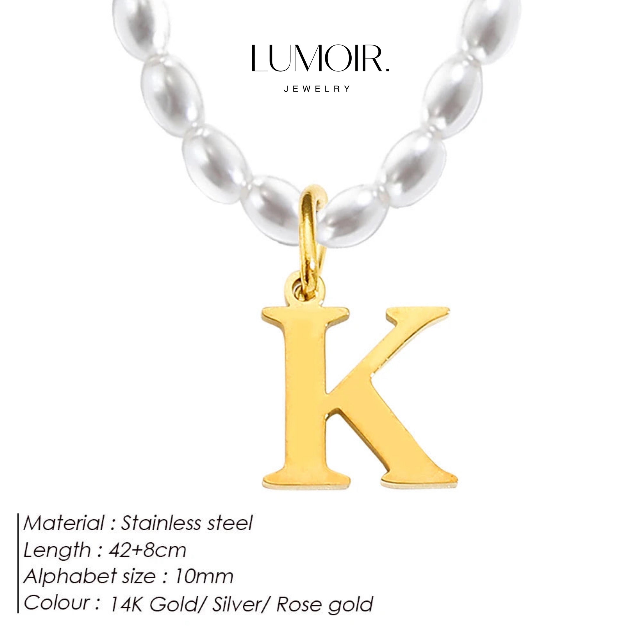 Personalized pearl necklace Tanna