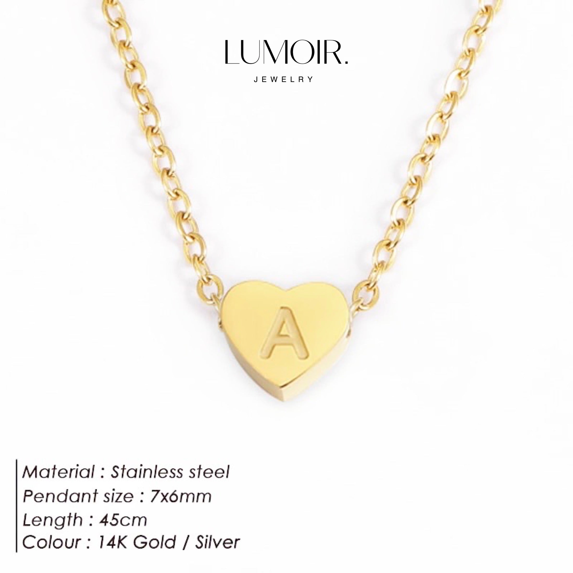 Personalized stainless steel necklace Bluma