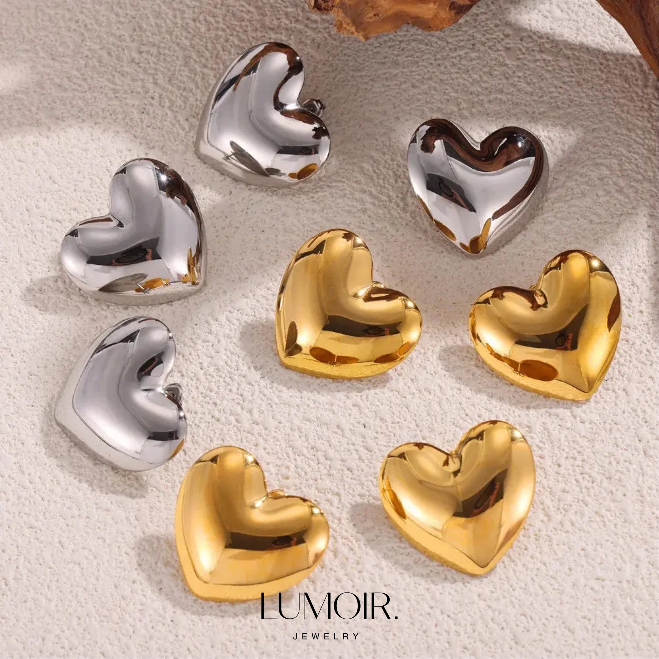 Stainless steel earrings Lunara