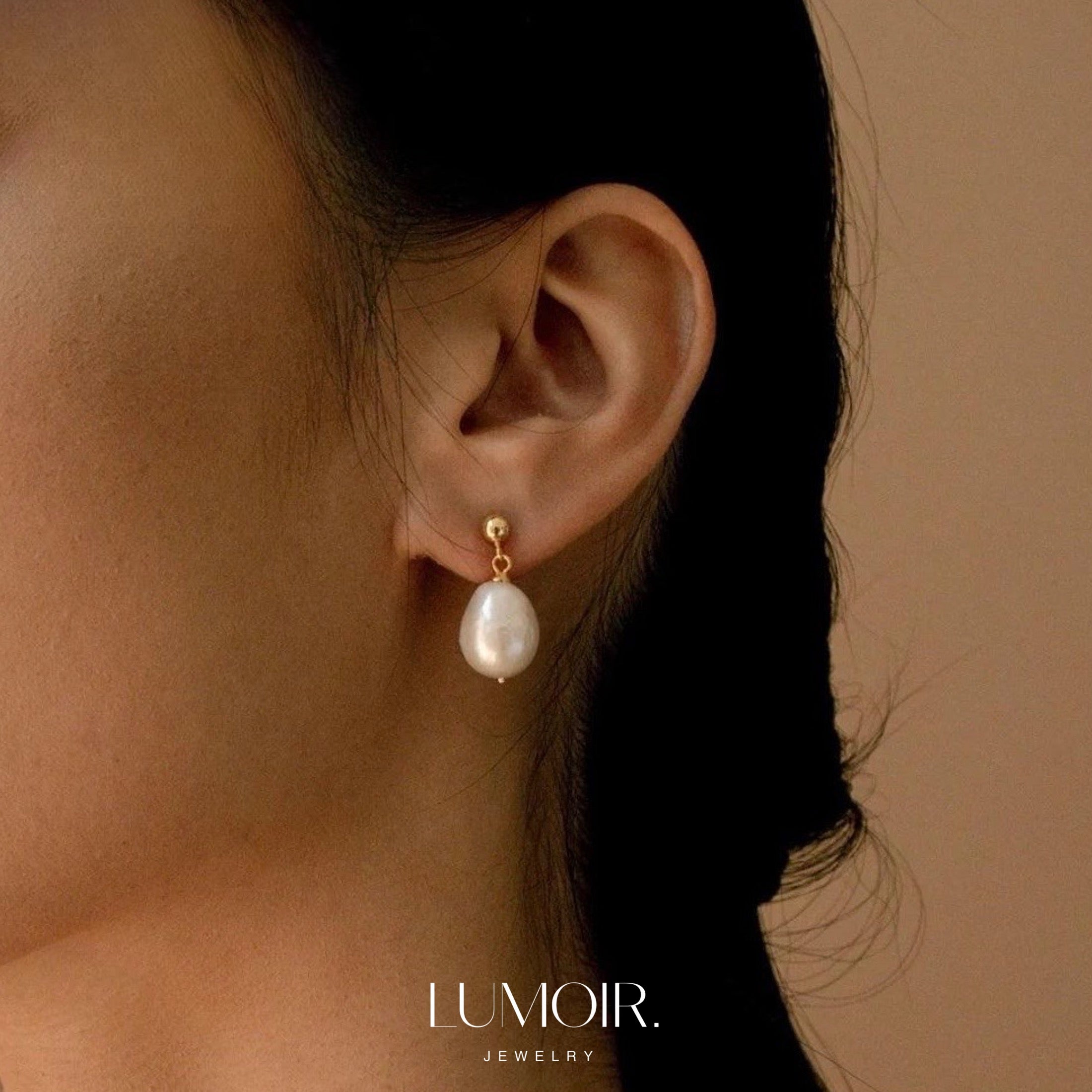 Pearl earrings Oleni