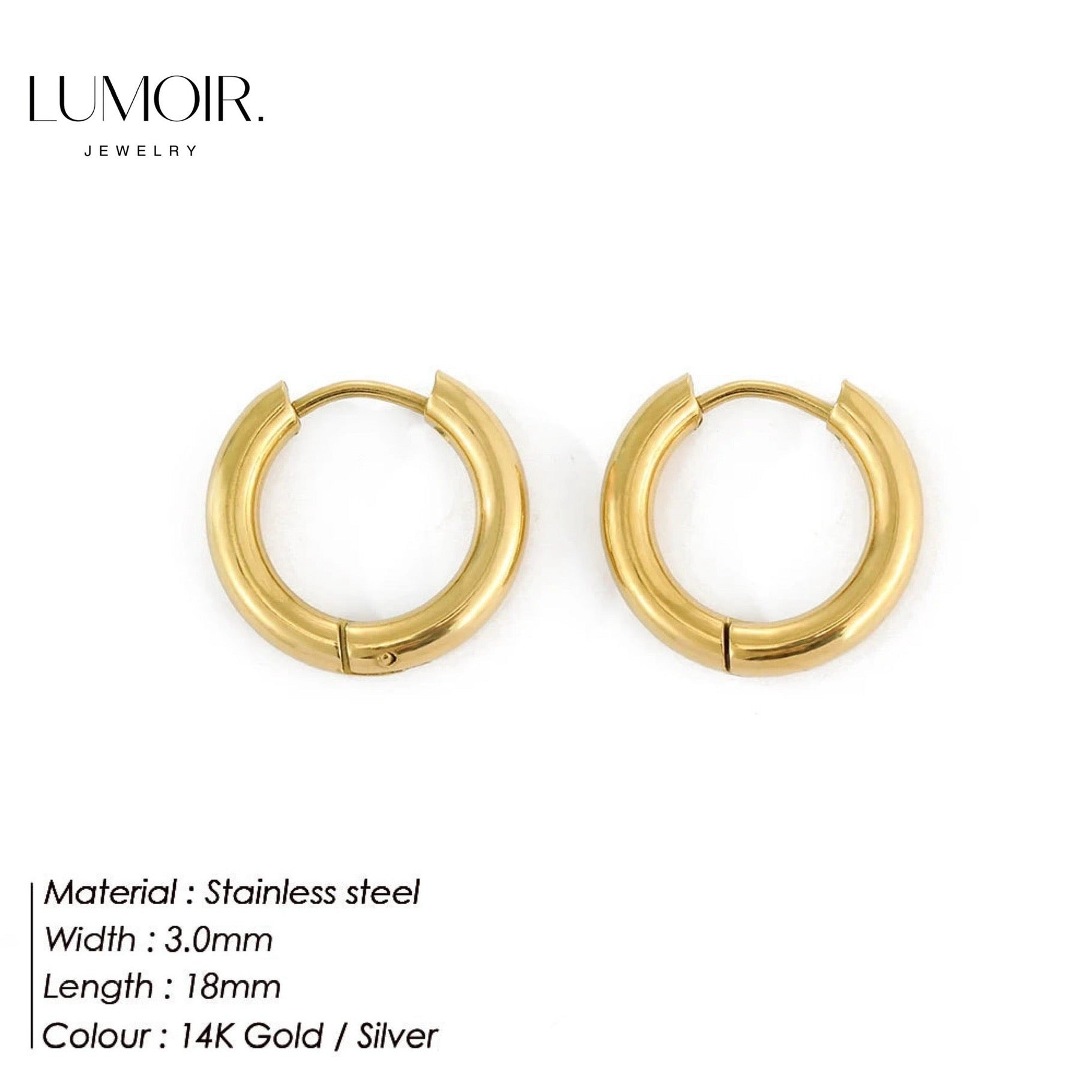 Lucie stainless steel earrings